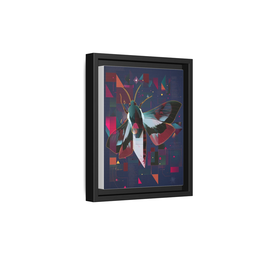 Metamorphic Circuits Framed Print : Geometric Butterfly Fusion, Digital Abstract Techno-Art   |   Custom Orders Available