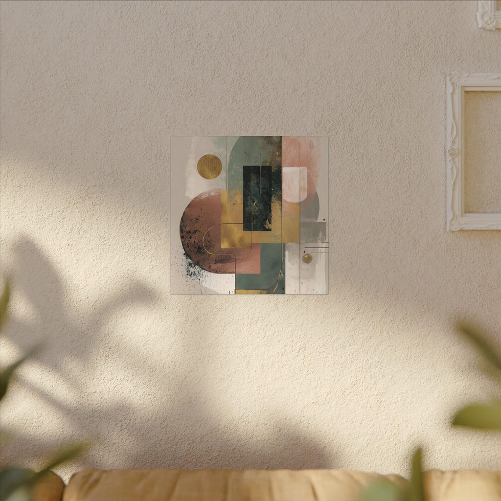 Geometric Harmony: Abstract Composition, Modernist Minimalism, Ethereal Design Layers   |   Custom Orders Accepted