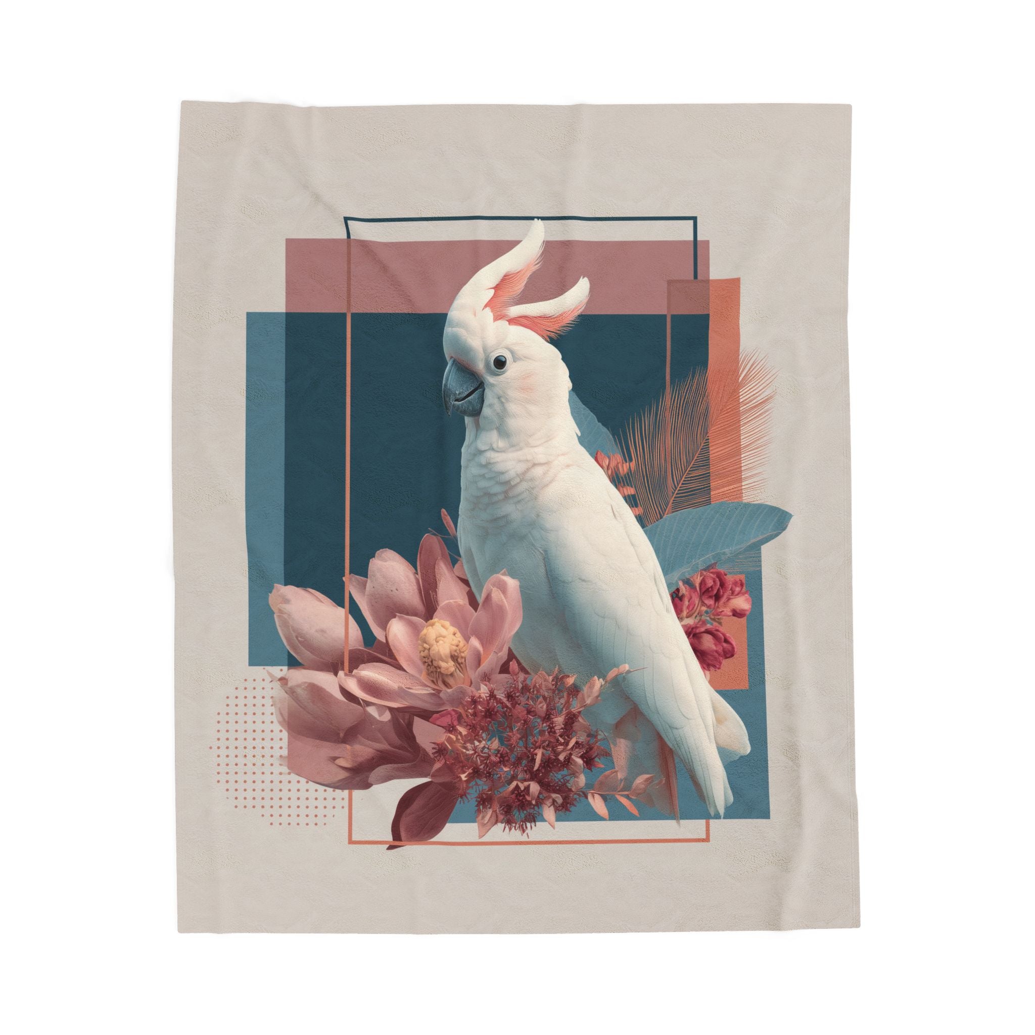 Cockatoo's Geometric Symphony: Botanical Elegance, Digital Illustration Fusion   |    Custom Orders Available