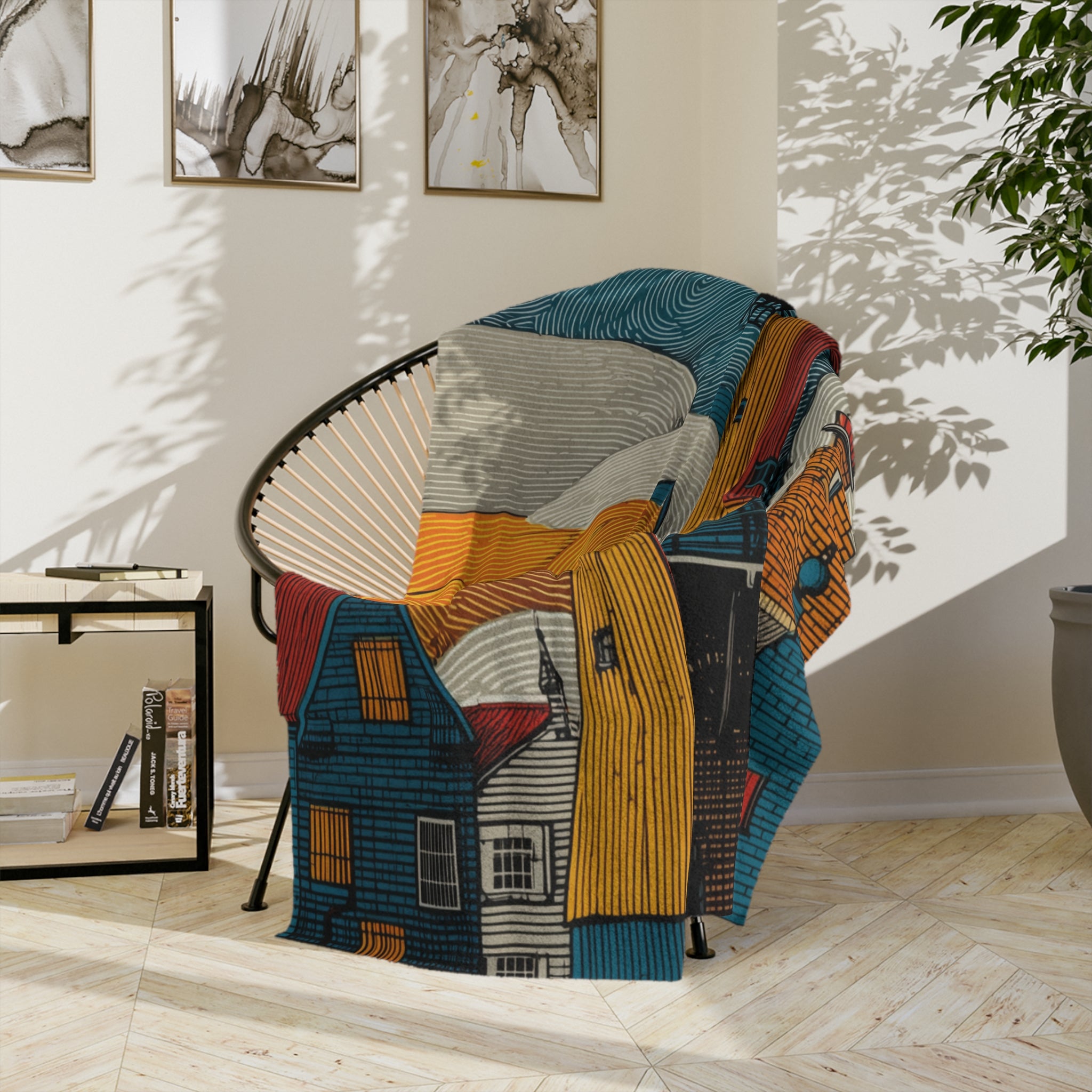 Colorful Windmill Microfiber Blanket, Cozy Home Decor, Gift for Warmth Lovers, Perfect for Fall and Winter, Birthday and Holiday