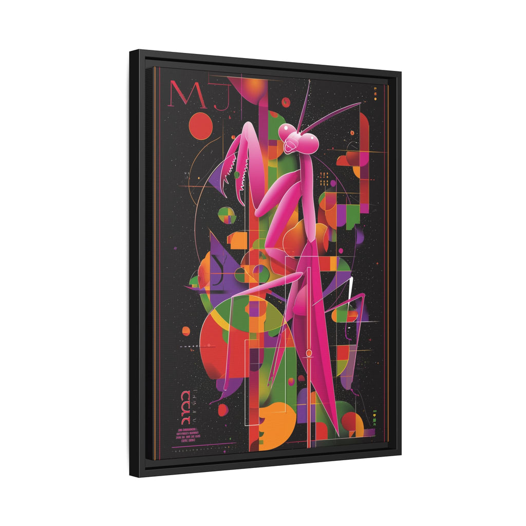 Geometric Mantis Framed Print : Starry Night Abstract, Graphic Design Poster   |  Personalized & Custom Orders Available
