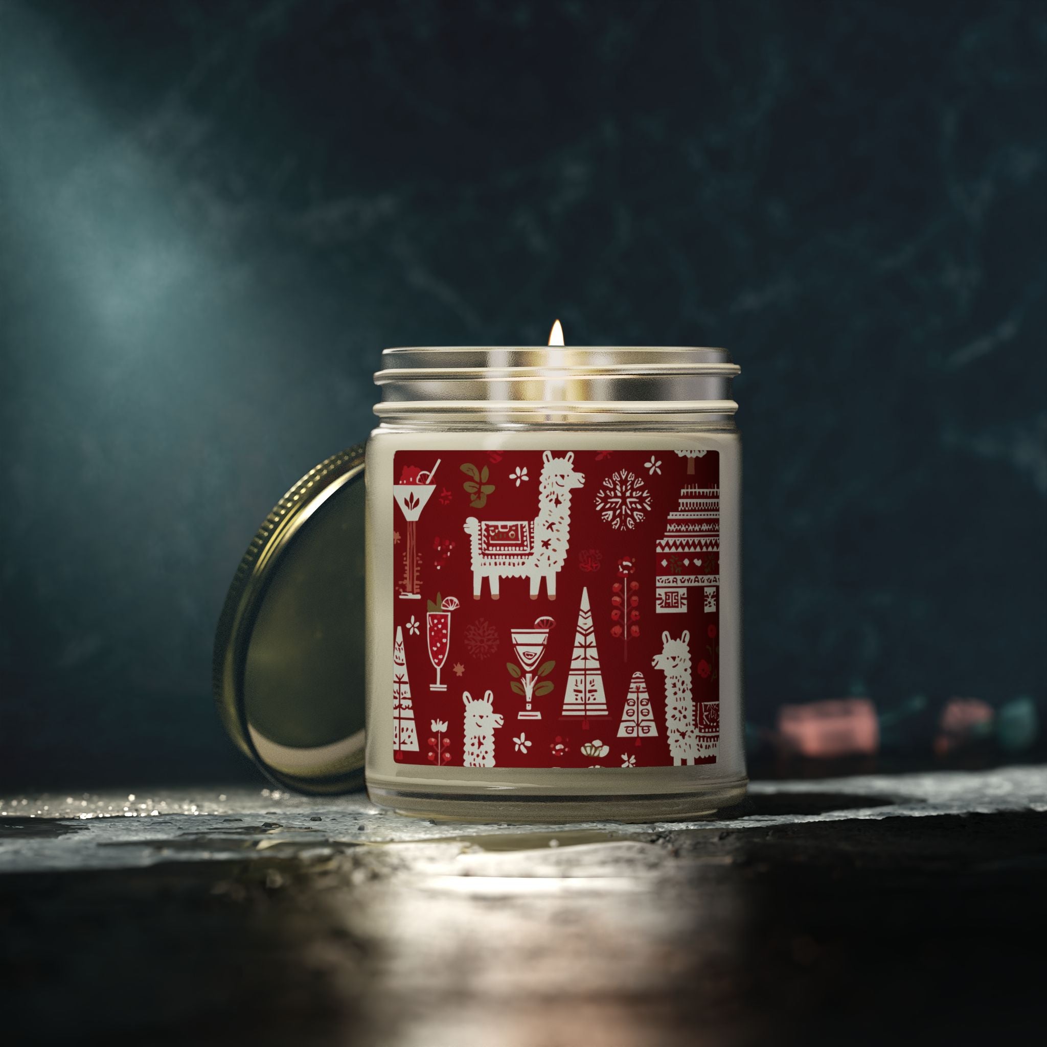 Christmas Scented Candles - Merry Christmas Design, Perfect for Holiday Decor, Gifts, Parties, Cozy Atmosphere, Aromatherapy