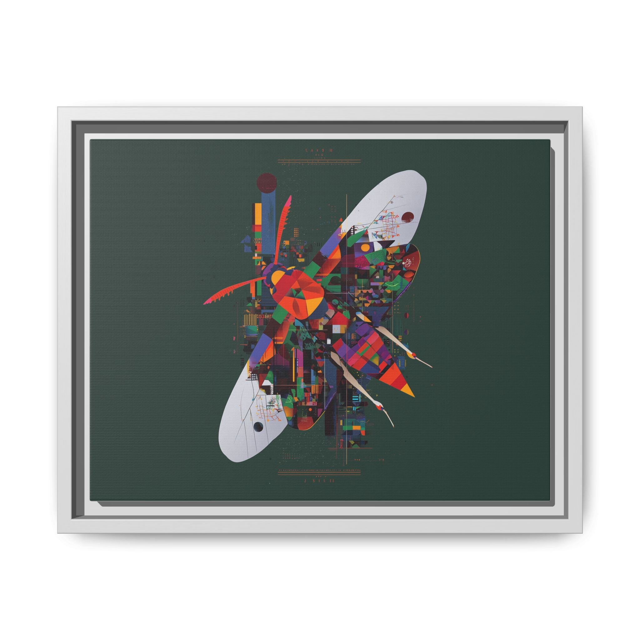 Geometric Butterfly: Digital Abstract Art, Architectural Color Explosion   |    Custom Orders Available