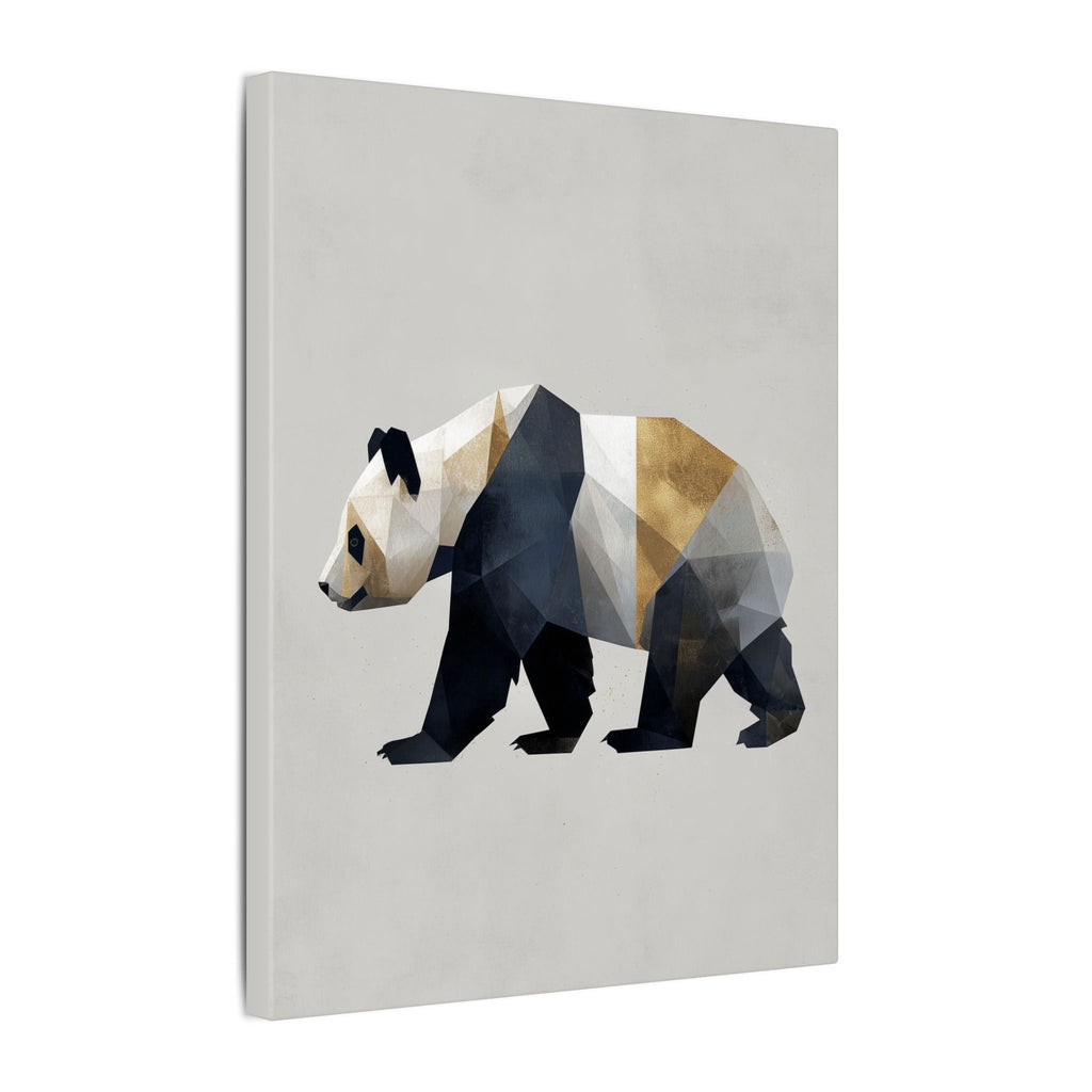 Geometric Panda: Minimalist Digital Art, Polygonal Wildlife Design, Contemporary Graphic Illustration   |  Personalized & Custom Orders