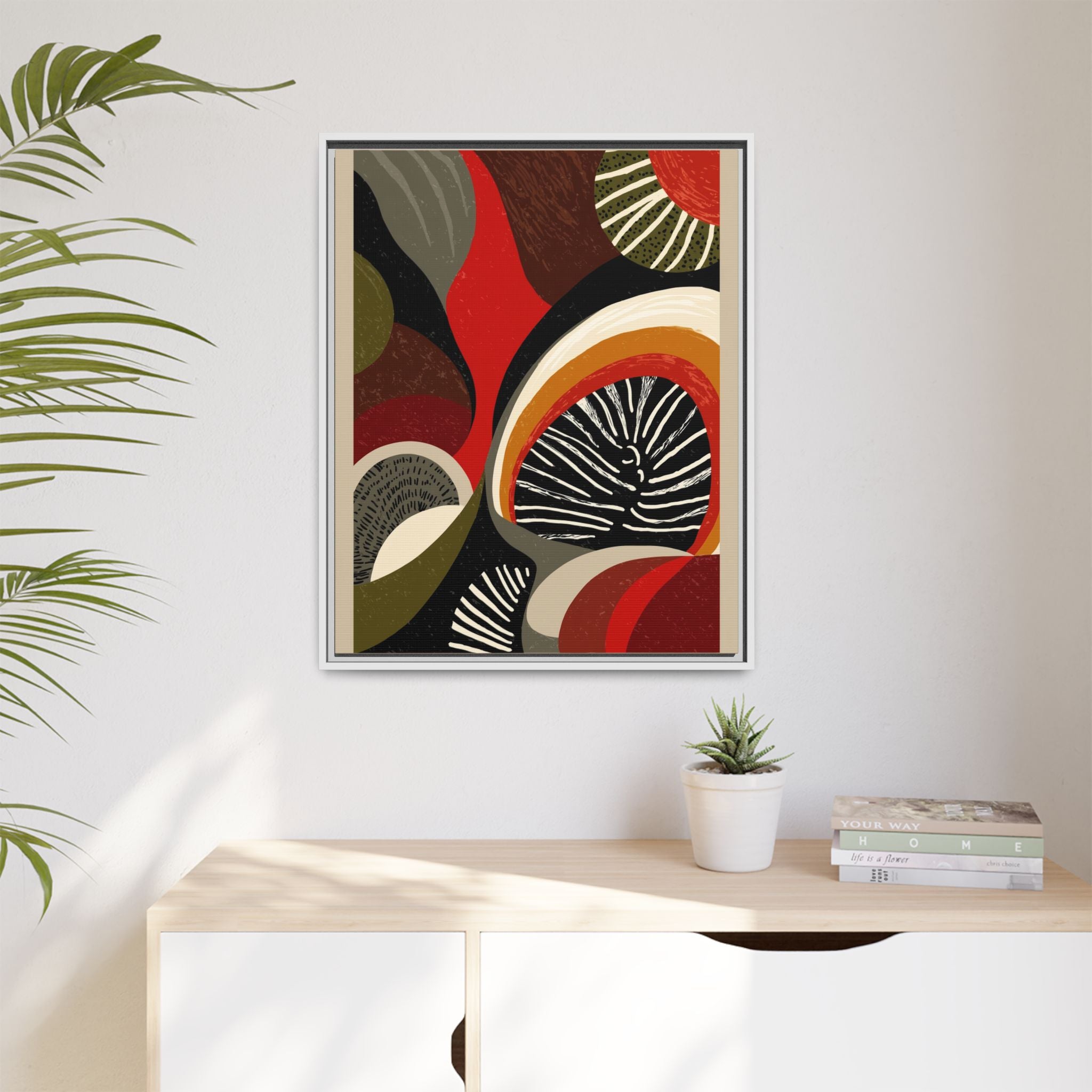Geometric Rhythm: Abstract Composition, Mid-Century Modern Art, Radial Design Inspiration   |   Custom Orders Accepted