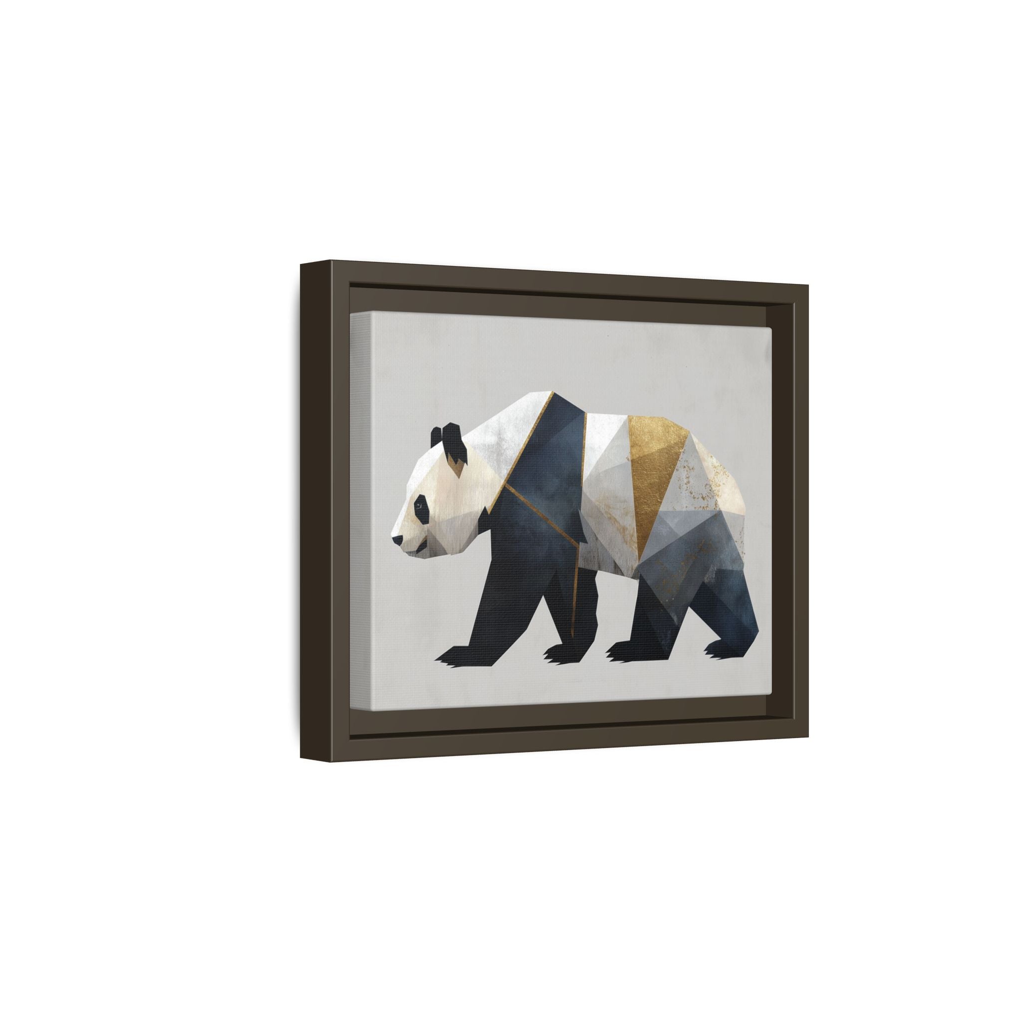 Geometric Panda: Cubist Animal Portrait, Modern Minimalist Art Style   |  Personalized & Custom Orders Available