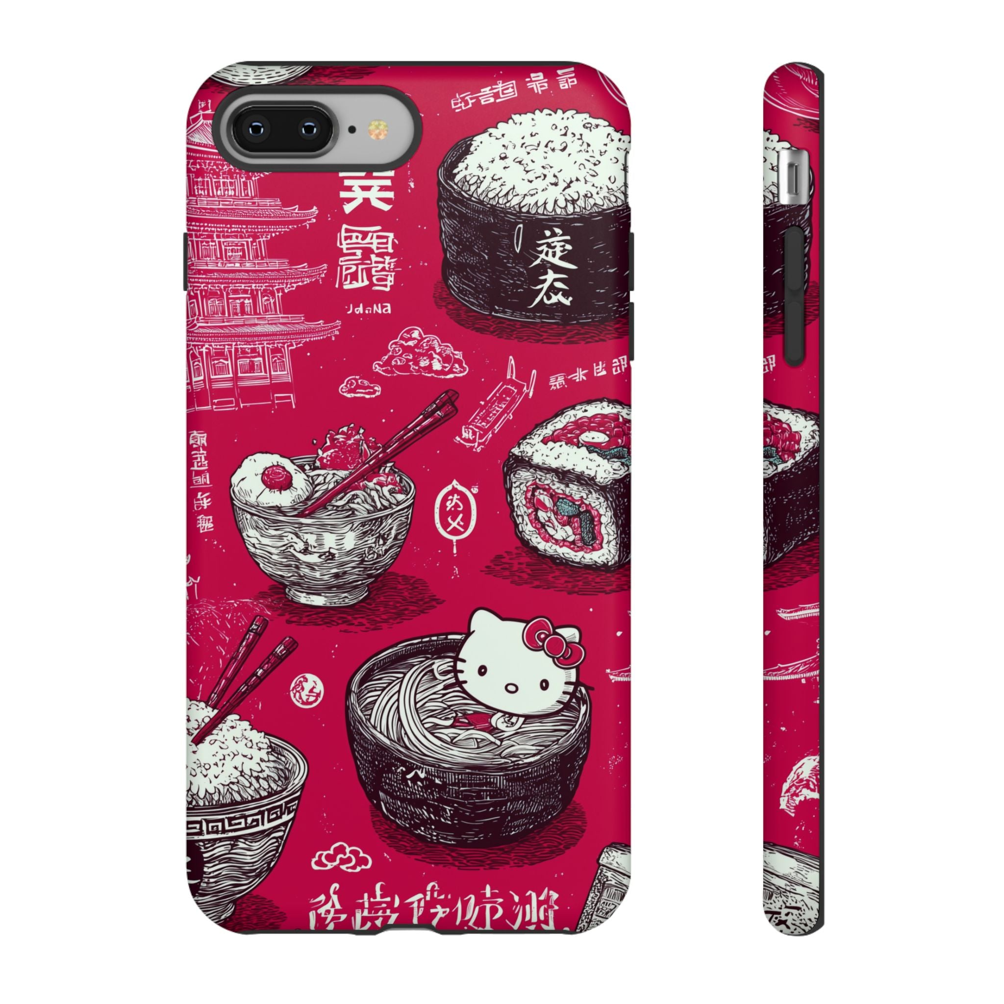 Japanese Kitty Vibrant Phone Case - Tough Case | Funky, Colorful, Unique Design for Personalization, Gift, Accessory, Protection, Trendy