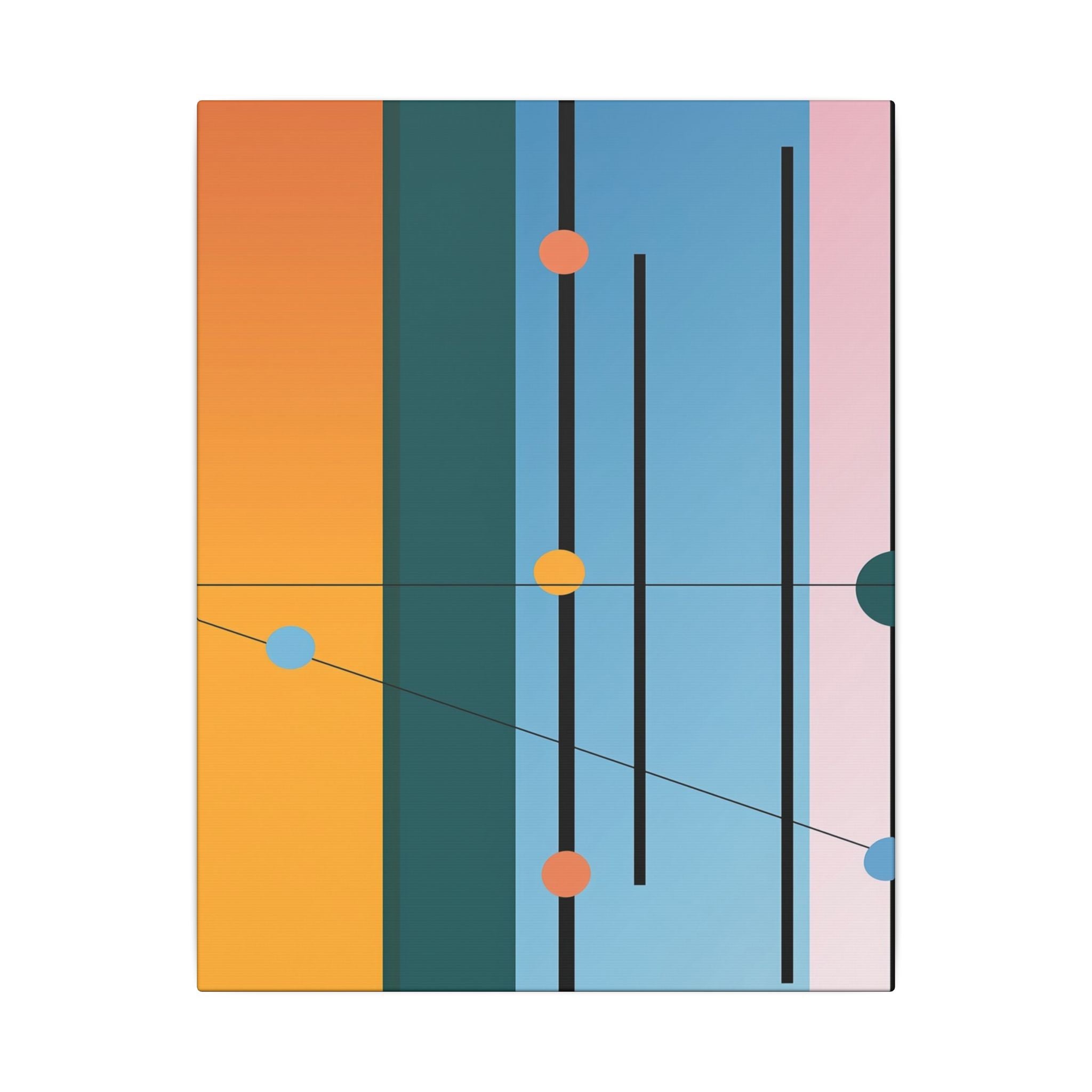 Geometric Networks: Constructivist Color Planes, Intersectional Design, Minimalist Spatial Composition   |   Custom Orders Accepted
