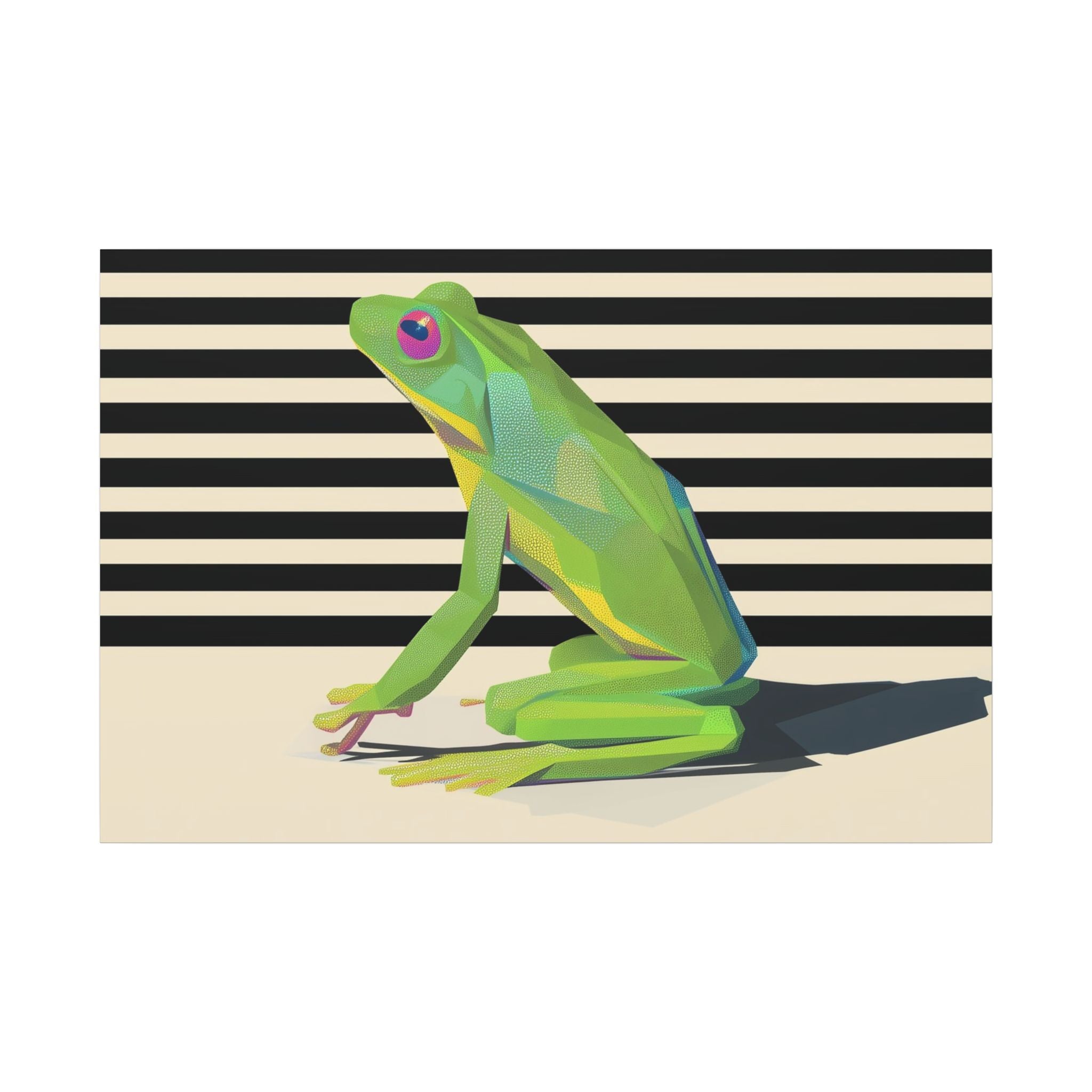 Emerald Amphibian Elegance: Stylized Graphic Design, Modern Frog Illustration   |    Custom Orders Available