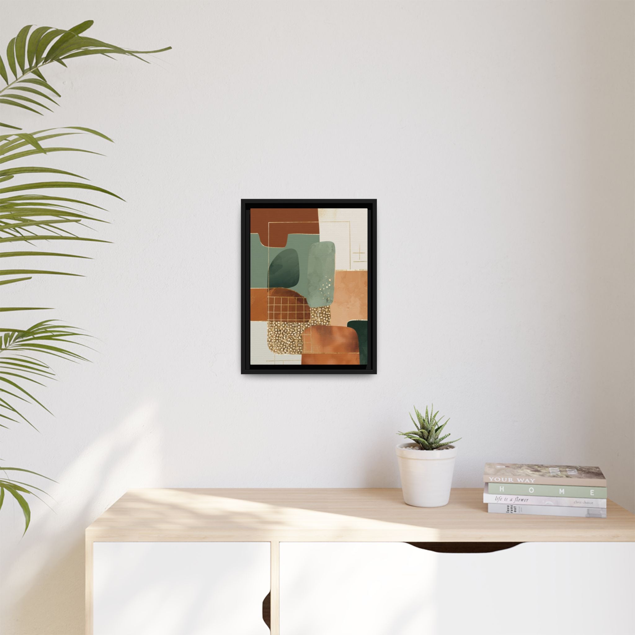Geometric Harmony: Abstract Minimalist Art, Mid-Century Modern Design, Organic Shapes Composition   |   Custom Orders Accepted
