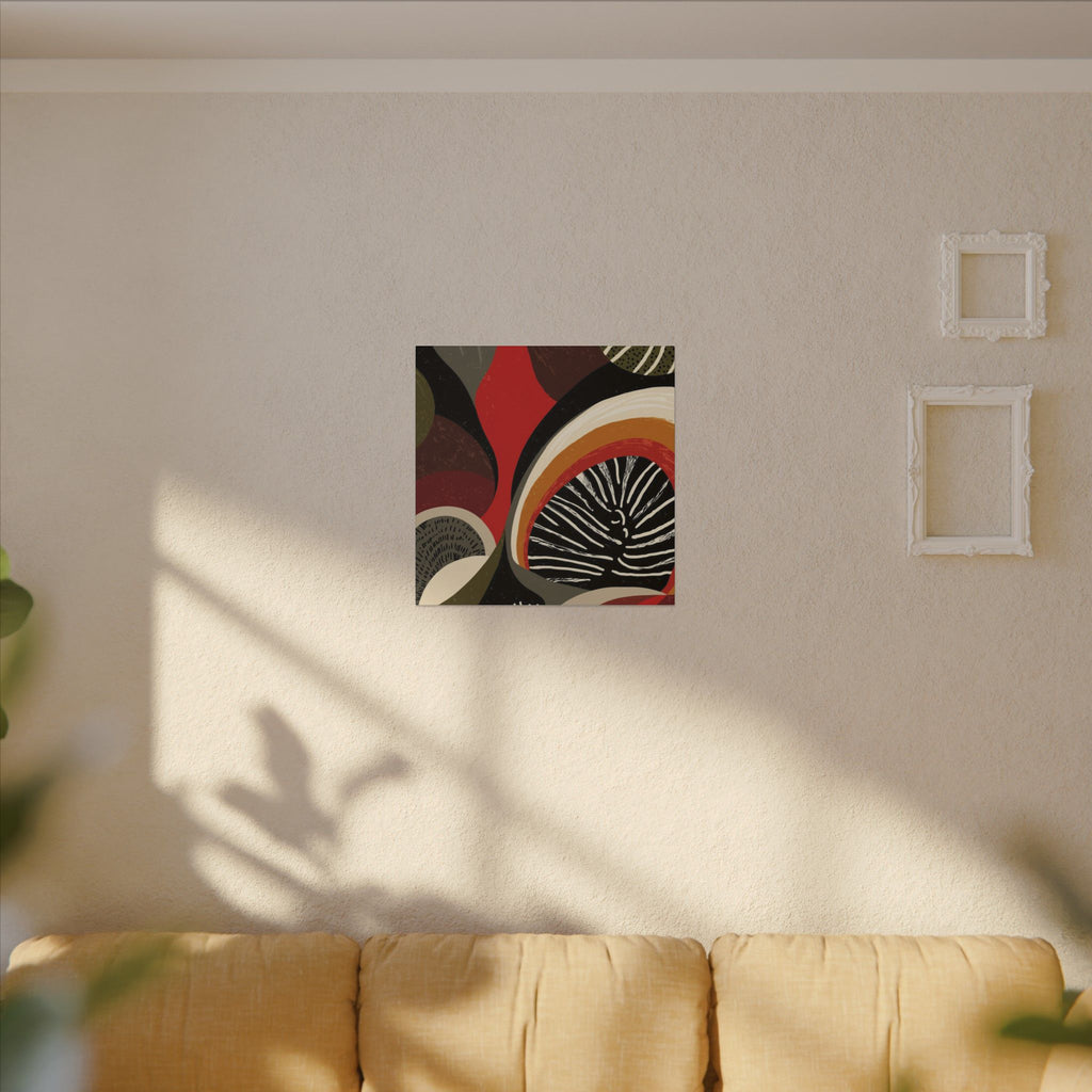 Harmonic Convergence: Organic Geometry, Mid-Century Modern Abstract, Earthy Palette Composition   |   Custom Orders Accepted