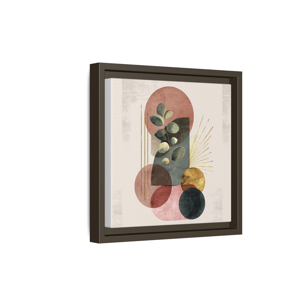 Botanical Geometric Symphony: Eucalyptus Harmony, Metallic Intersections, Modern Earth Tones   |   Custom Orders Accepted