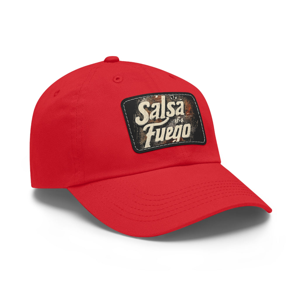 Salsa Fuego Dad Hat with Leather Patch (Rectangle)