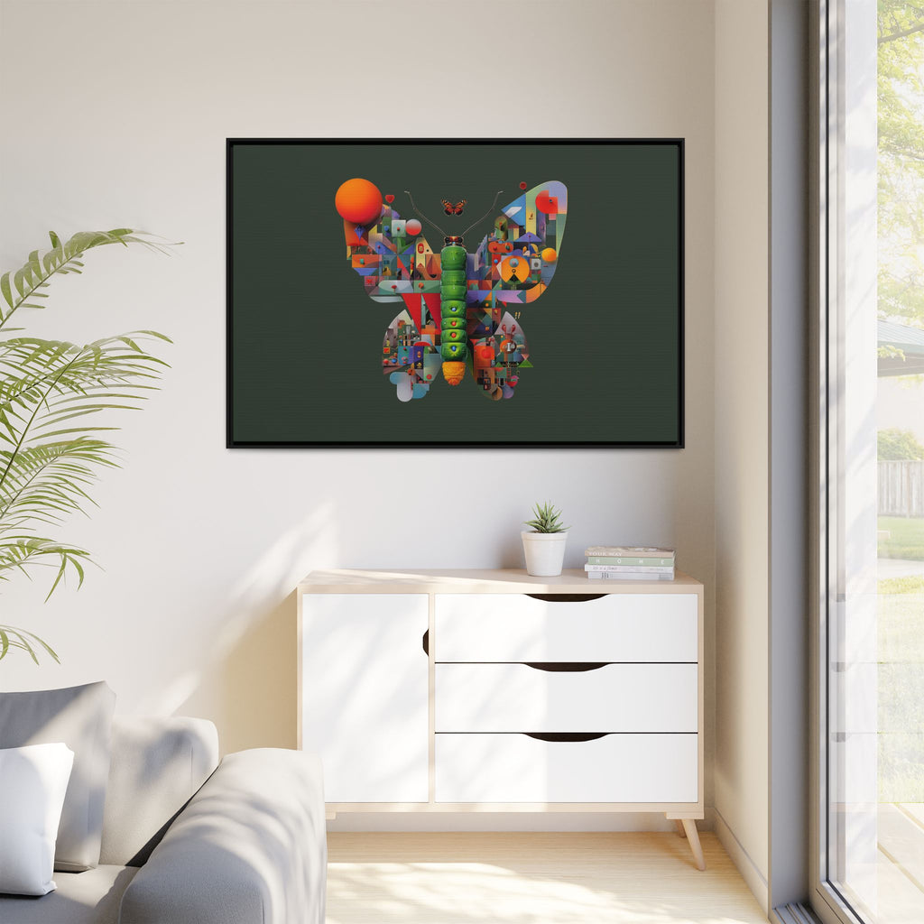 Furnie: Geometric Butterfly Mosaic, Digital Art Landscape   |    Custom Orders Available