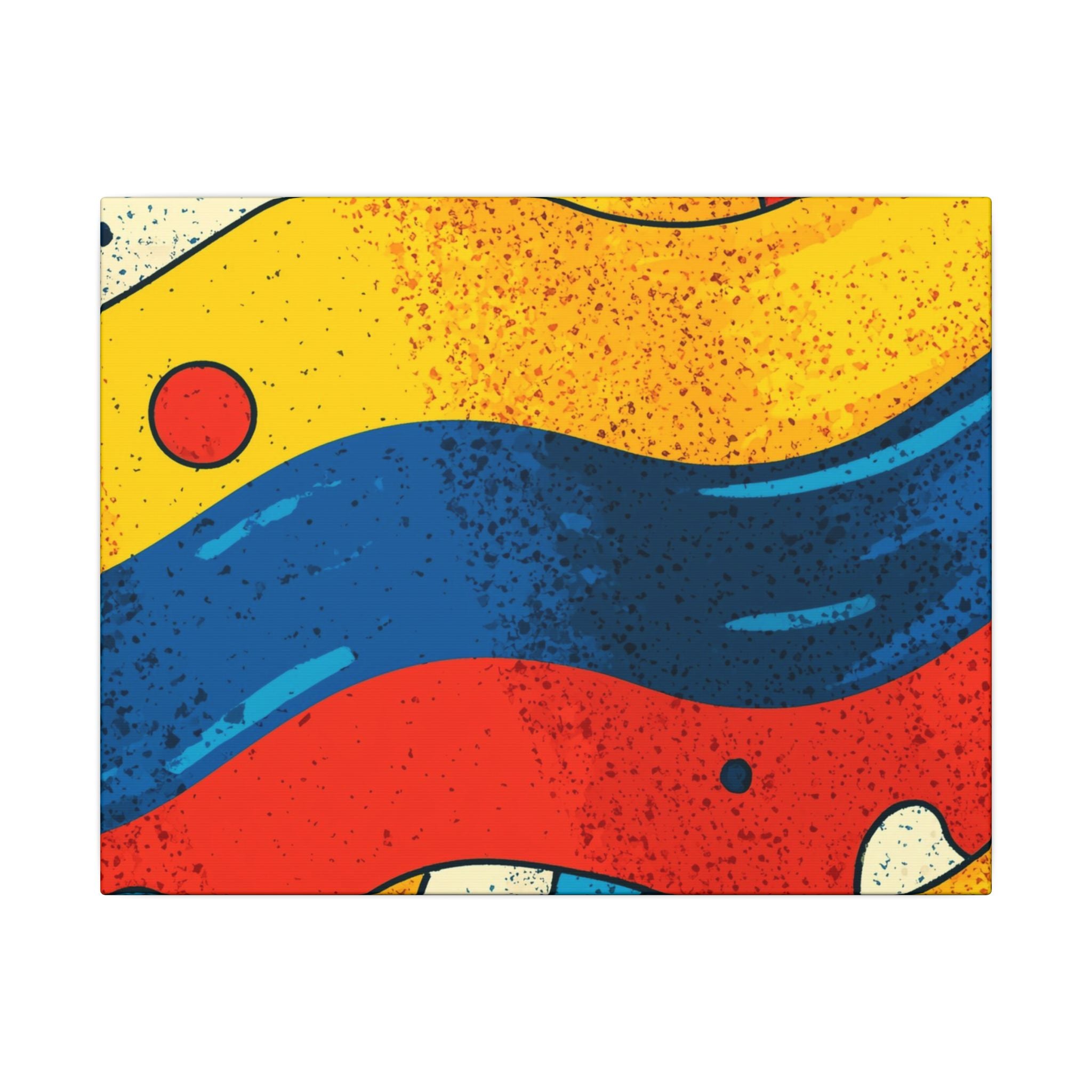 Fluid Dynamics: Retro Abstract Shapes, Mid-Century Modern Motion, Geometric Color Waves   |   Custom Orders Accepted