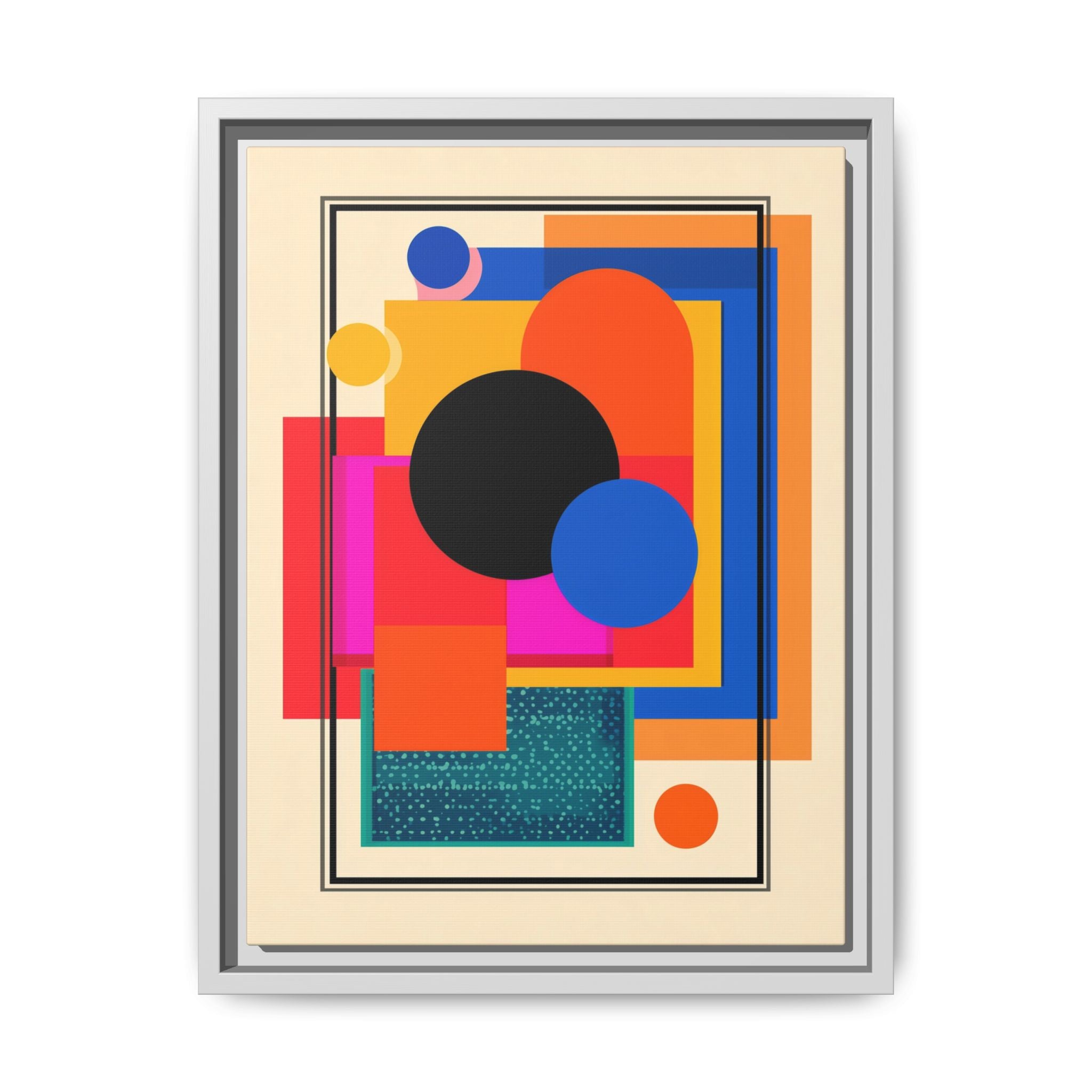 Geometric Harmony: Abstract Color Blocks, Mid-Century Modern Design, Minimalist Art Composition   |   Custom Orders Accepted