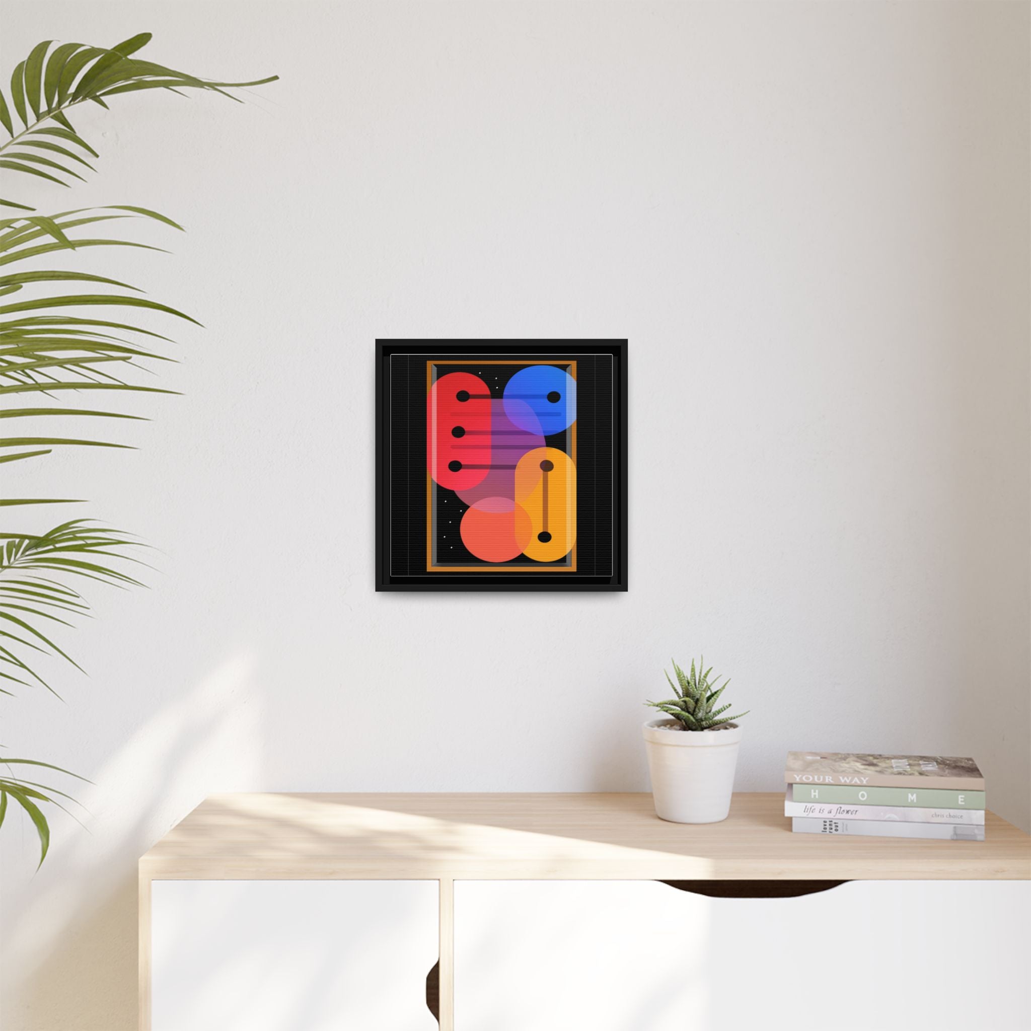 Celestial Geometry: Organic Shapes in Motion, Digital Abstract Composition, Vibrant Color Intersections   |   Custom Orders Accepted