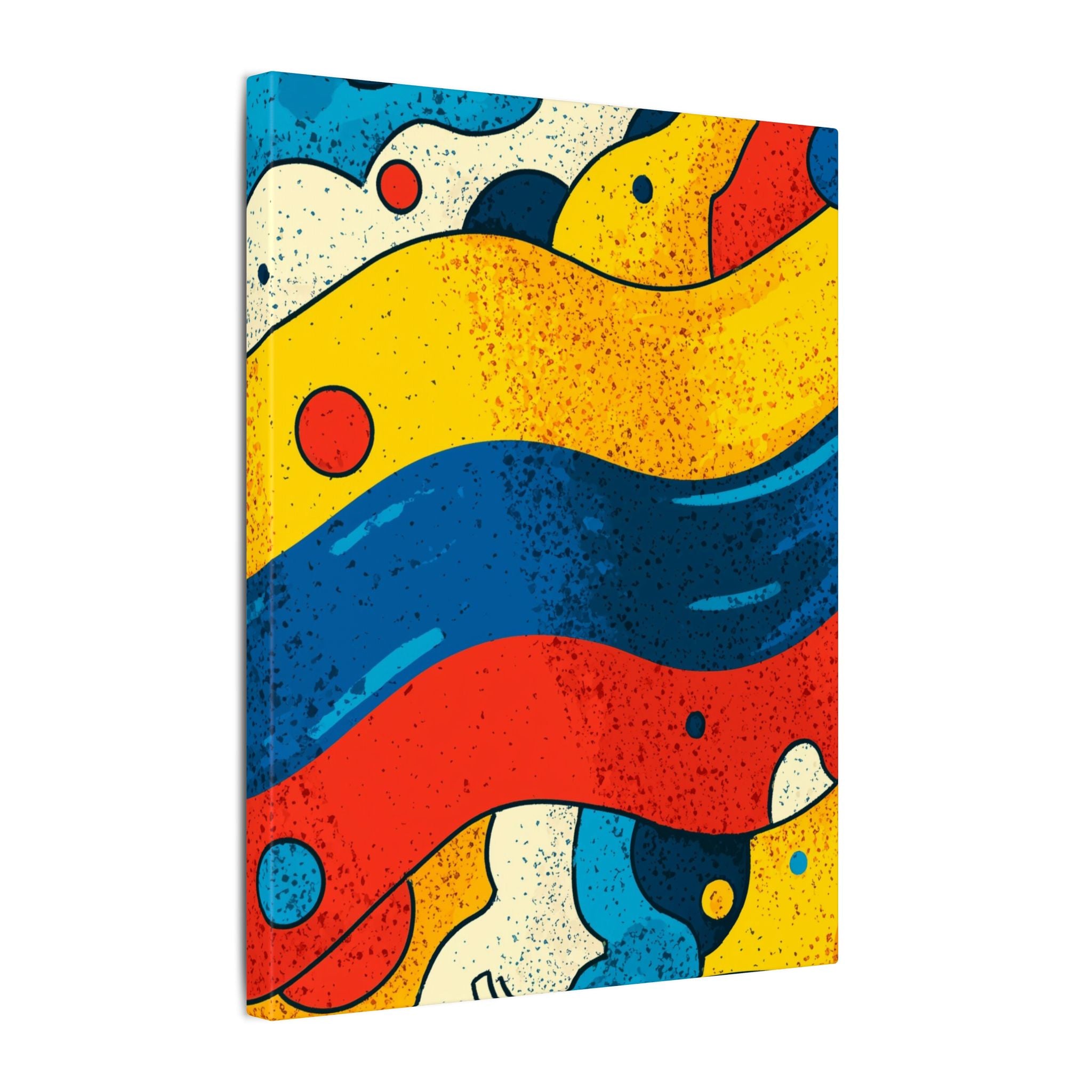 Fluid Dynamics: Retro Abstract Shapes, Mid-Century Modern Motion, Geometric Color Waves   |   Custom Orders Accepted