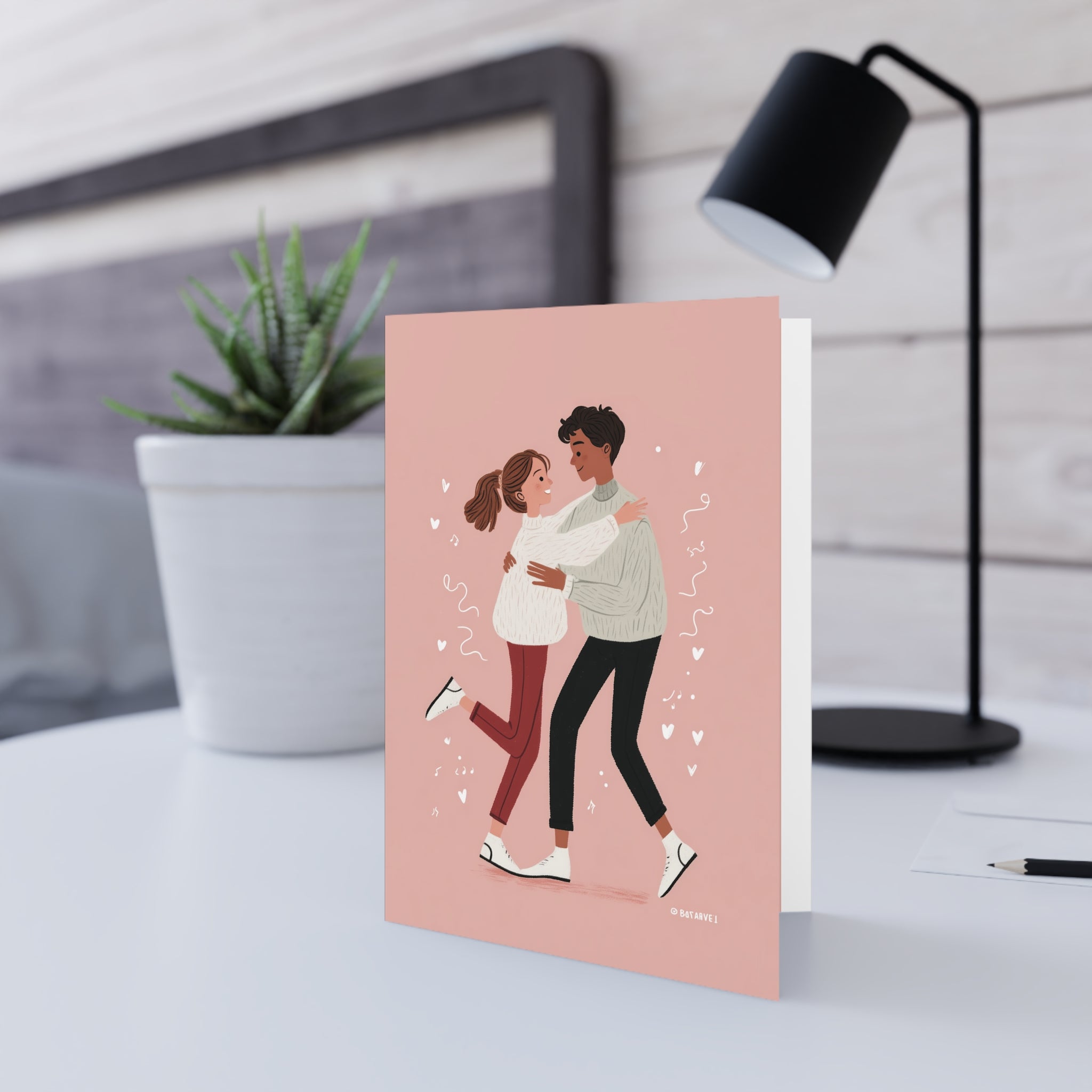 Christmas Salsa Dancing Greeting Card
