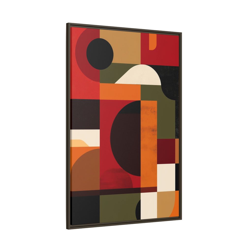 Geometric Convergence: Abstract Bauhaus Design, Constructivist Color Blocks, Architectural Art Composition   |   Custom Orders Accepted
