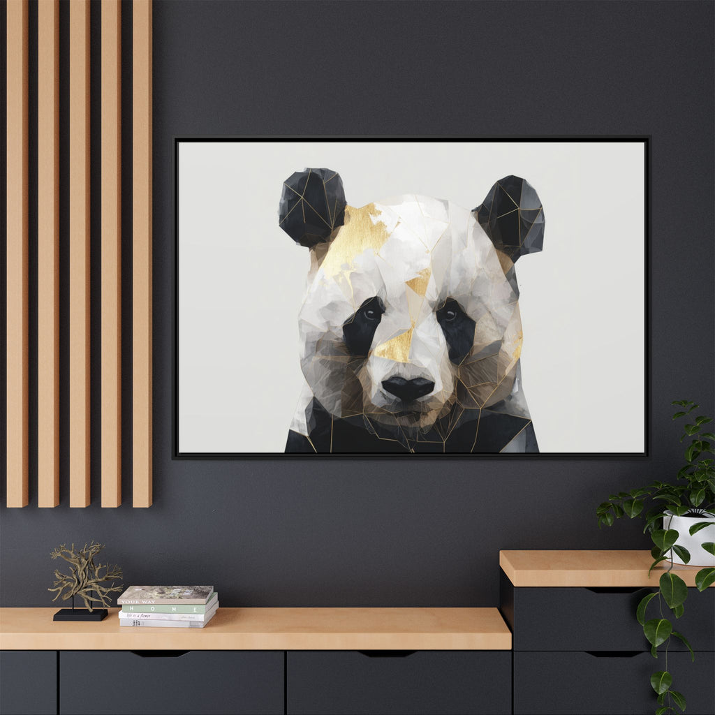 Fractal Panda: Geometric Digital Art, Low Poly Wildlife Portrait   |  Personalized & Custom Orders Available