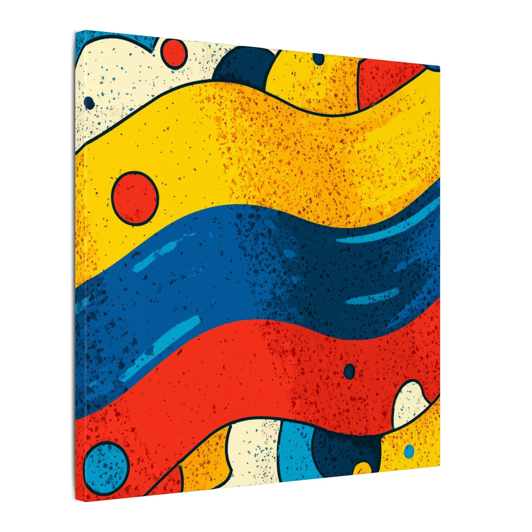 Fluid Dynamics: Retro Abstract Shapes, Mid-Century Modern Motion, Geometric Color Waves   |   Custom Orders Accepted