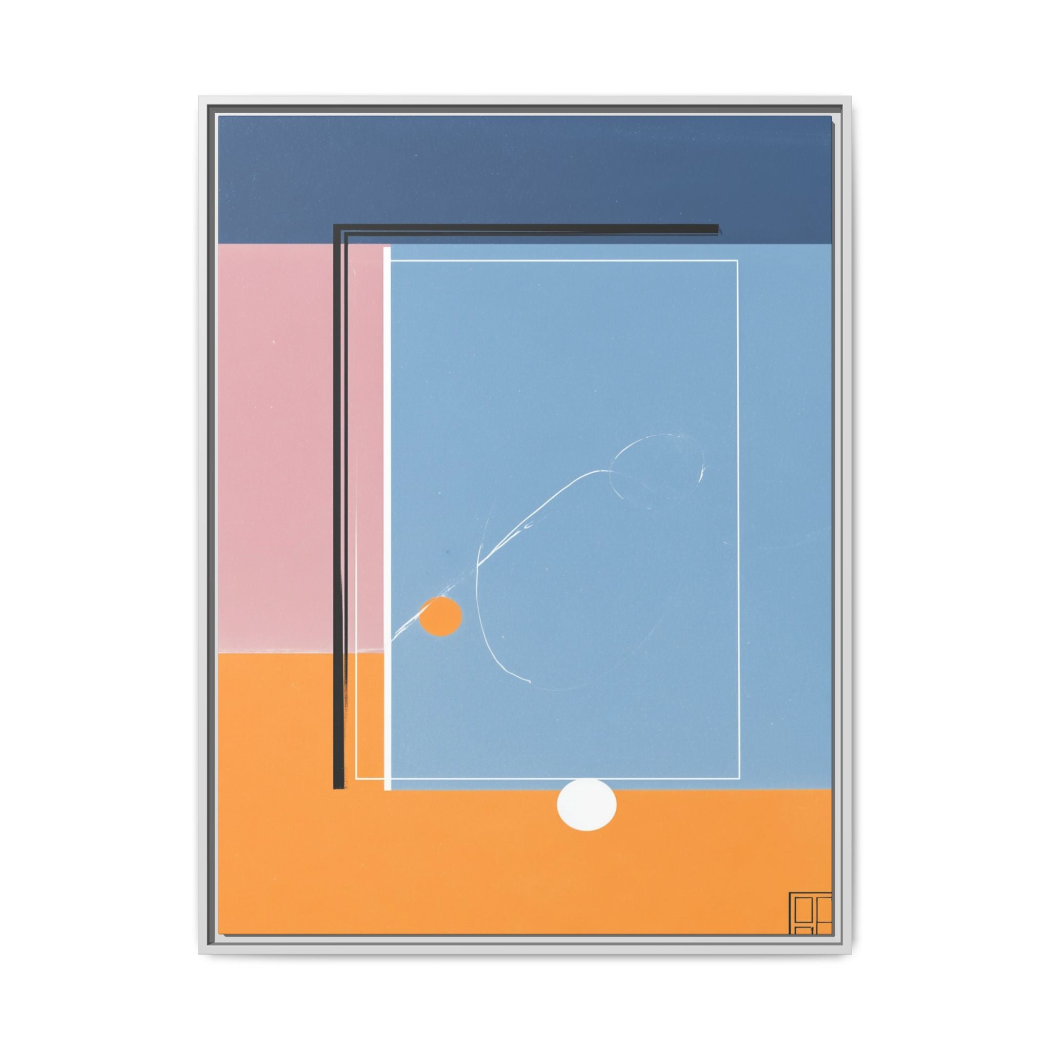 Geometric Layered Abstraction: Modernist Color Planes, Constructivist Design, Minimalist Composition   |   Custom Orders Accepted