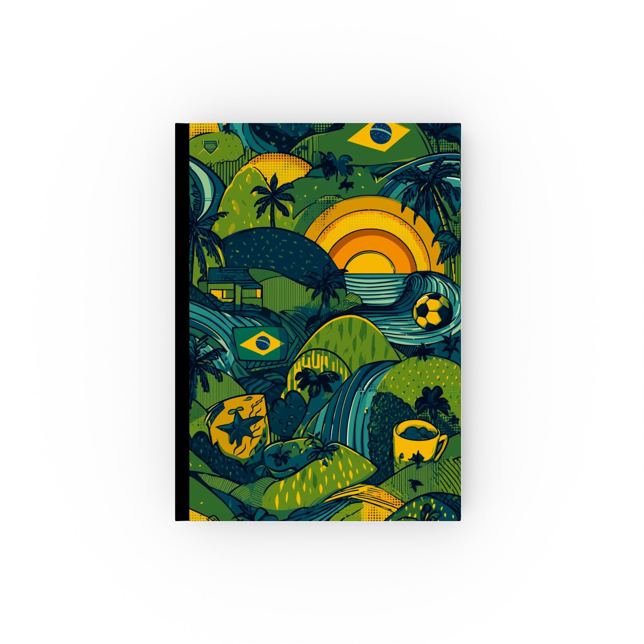 Brazil Unveiled: Tropical Tapestry, National Symbols, Graphic Landscape Design | Custom Orders Accepted