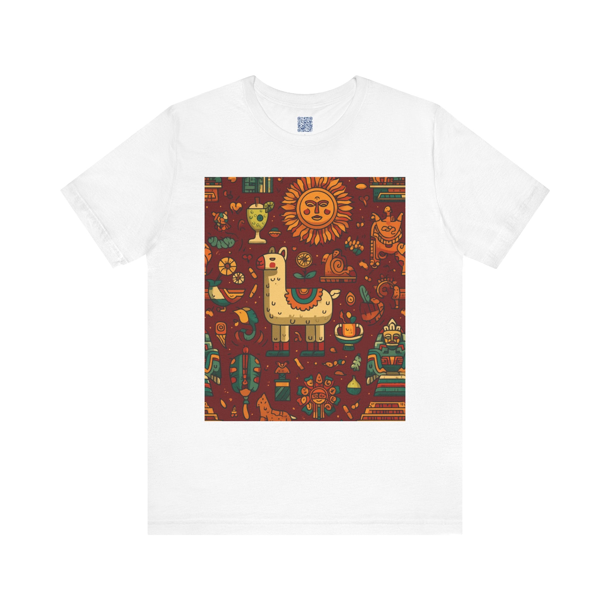 Colorful Llama Graphic Tee, Fun Summer Shirt, Unique Animal Art, Bohemian Style, Gift for Animal Lovers, Festival Wear, Unisex T-Shirt