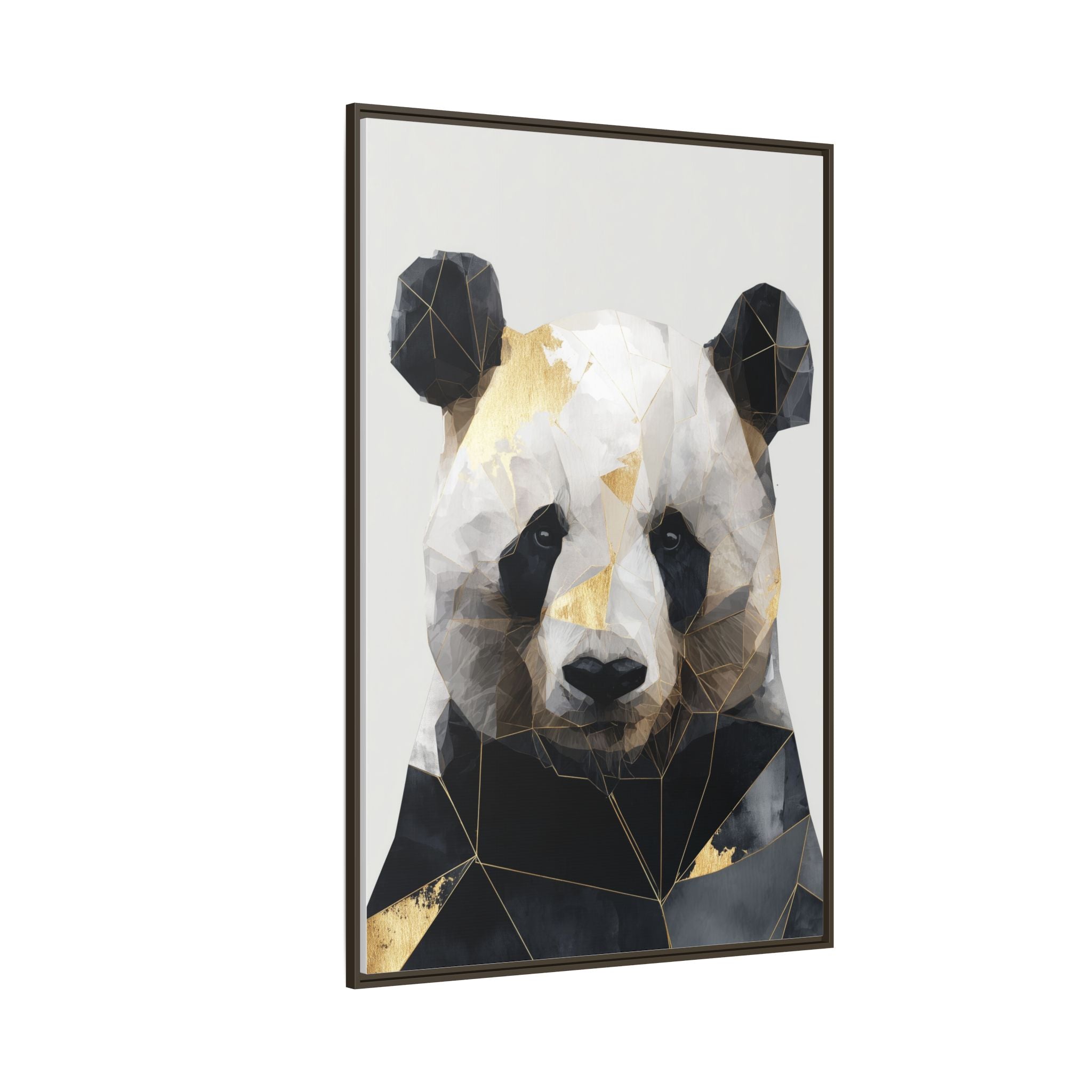Fractal Panda: Geometric Digital Art, Low Poly Wildlife Portrait   |  Personalized & Custom Orders Available