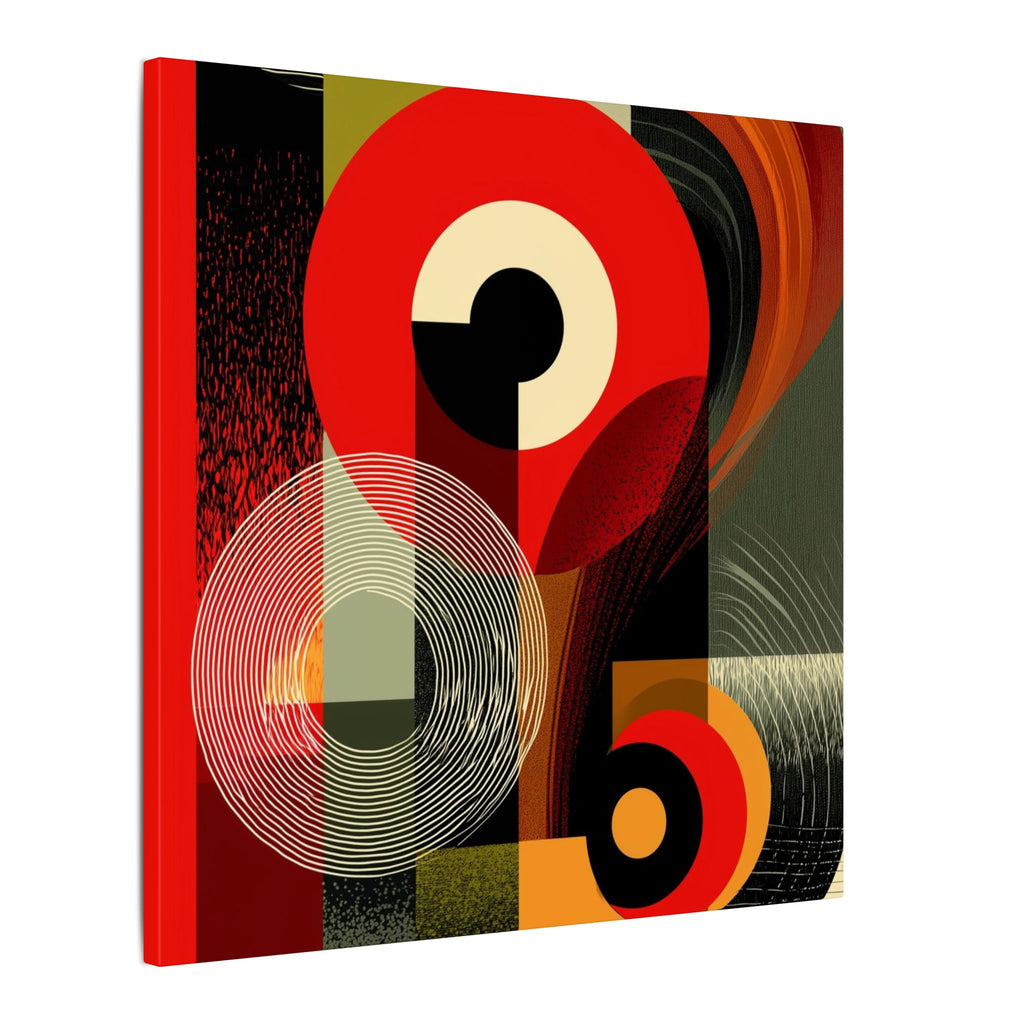 Geometric Convergence: Mid-Century Modern Abstract, Constructivist Design Principles, Bold Chromatic Composition   |   Custom Orders