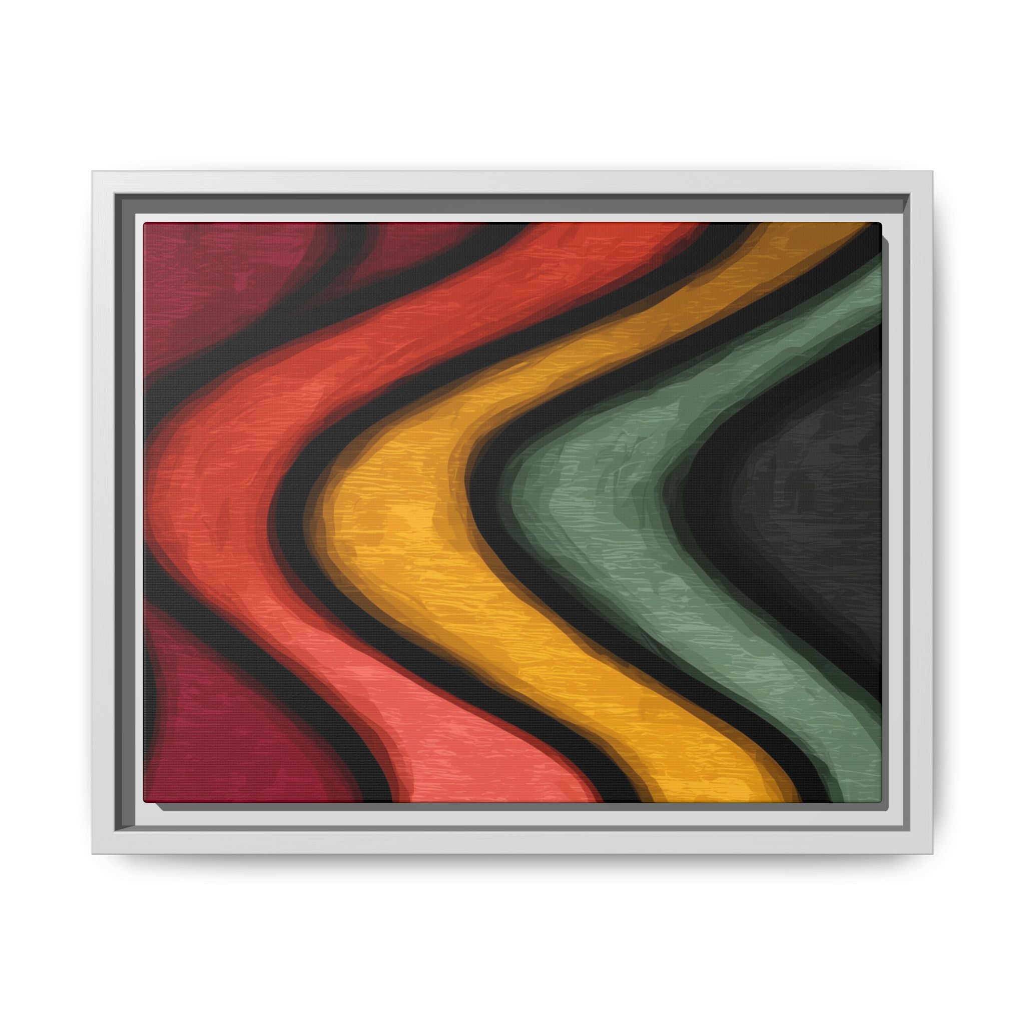 Undulating Rhythms: Vertical Wave Abstractions, Digital Color Flow, Minimalist Organic Motion   |   Custom Orders Accepted