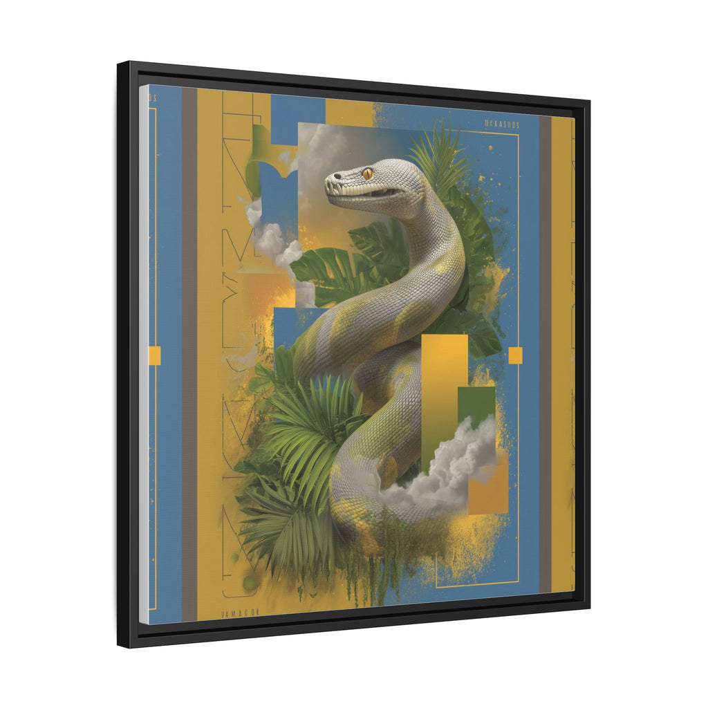 Serpent of Surreal Geometries: Tropical Hyperrealism, Digital Snake Illustration   |    Custom Orders Available