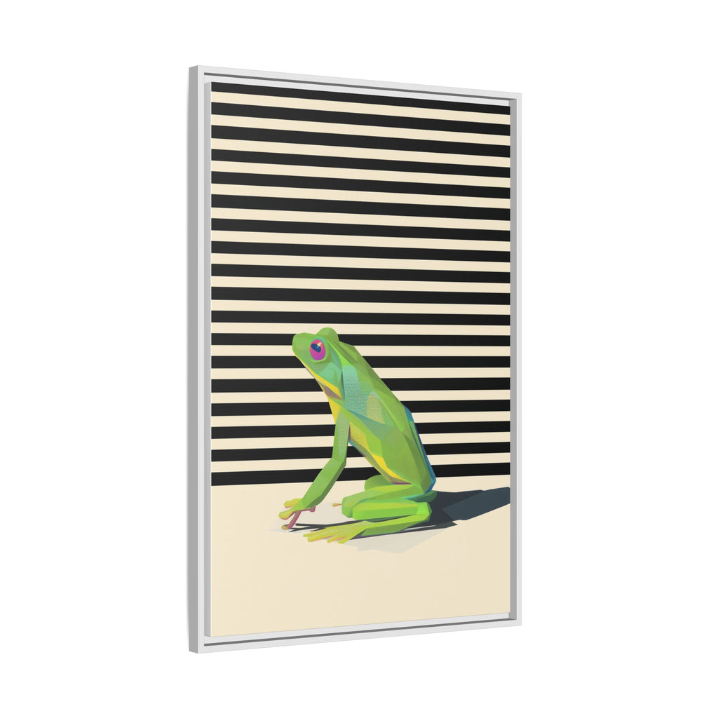 Geometric Frog Persona: Modern Wildlife Illustration, Vibrant Graphic Design   |  Personalized & Custom Orders Available