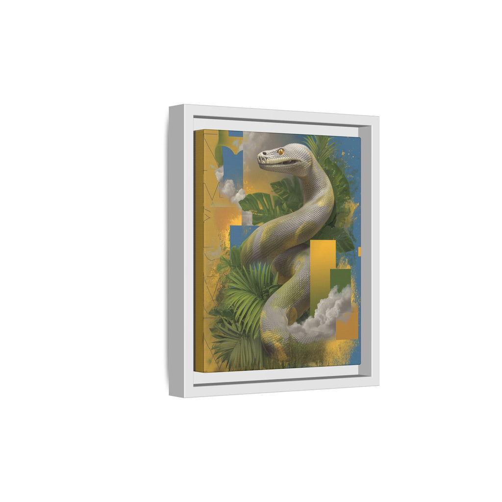 Serpent of Surreal Geometries: Tropical Hyperrealism, Digital Snake Illustration   |    Custom Orders Available