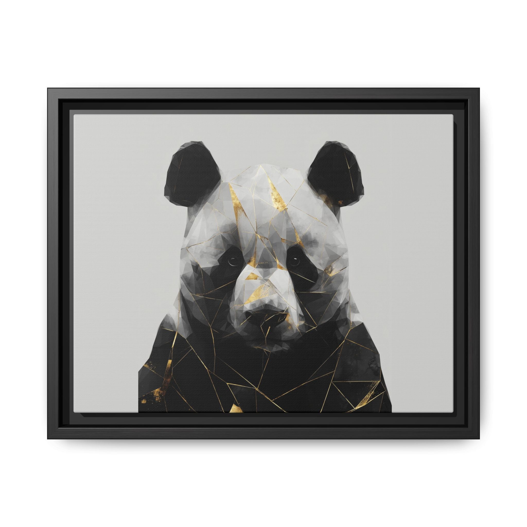 Fractured Panda: Geometric Wildlife Art, Low-Poly Contemporary Portrait   |  Personalized & Custom Orders Available