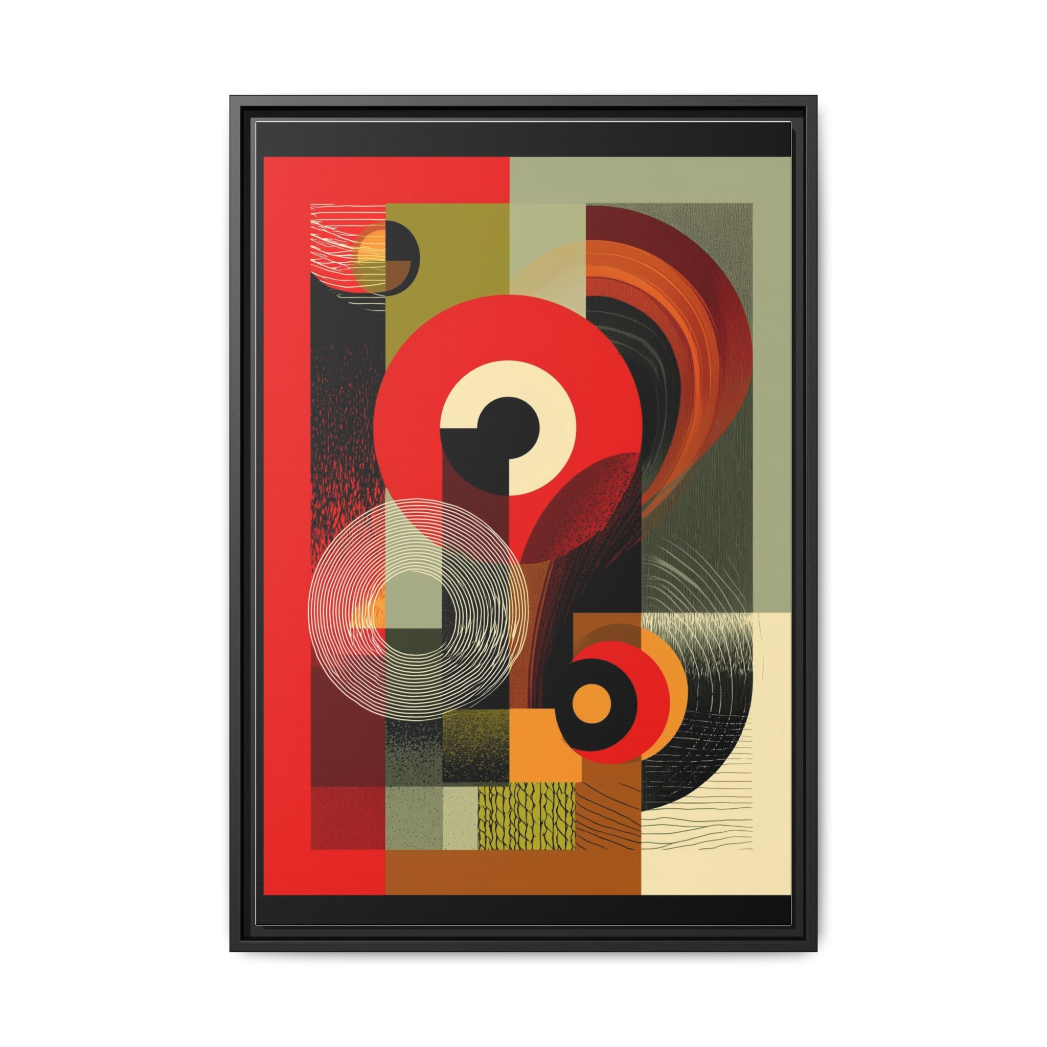Chromatic Geometrics: Abstract Constructivist Composition, Modernist Color Blocking, Layered Circular Forms   |   Custom Orders Accepted