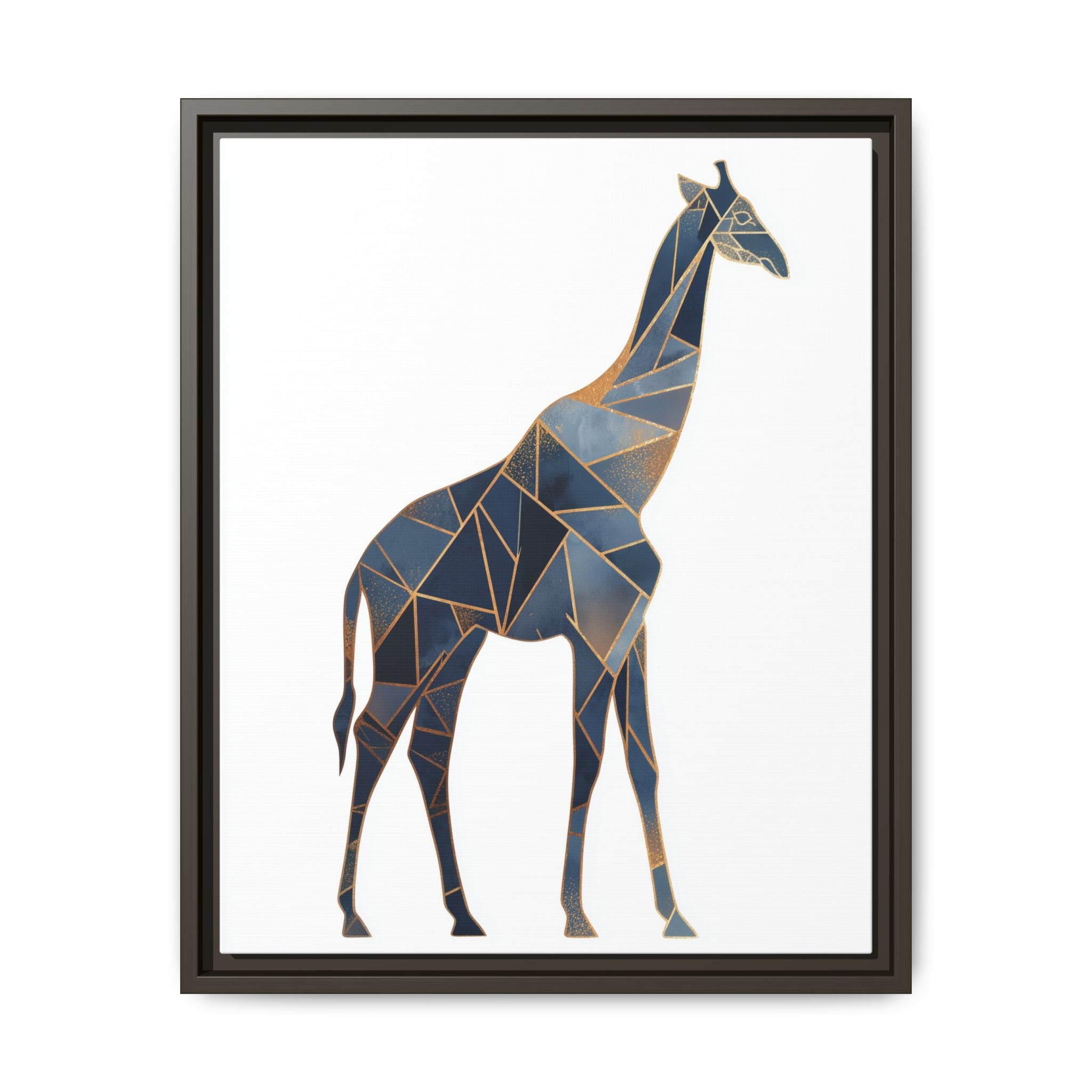 Geometric Giraffe Framed Print : Polygonal Wildlife Art, Modern Mosaic Design   |  Personalized & Custom Orders Available