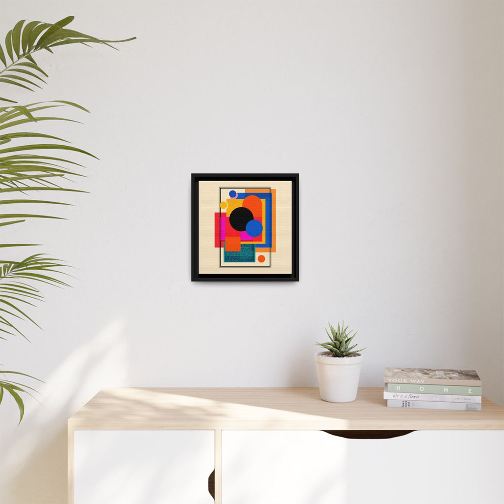 Geometric Harmony: Abstract Color Blocks, Mid-Century Modern Design, Minimalist Art Composition   |   Custom Orders Accepted