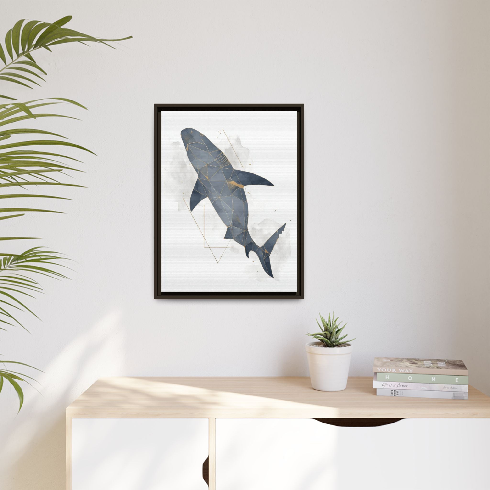 Aquatic Geometry: Shark Polygon Abstraction, Oceanic Digital Art   |  Personalized & Custom Orders Available