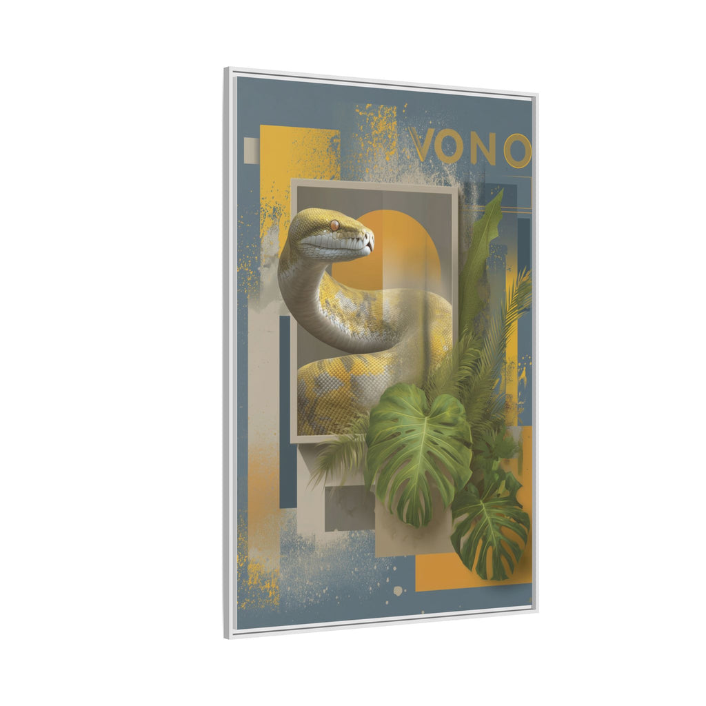 Serpent in Geometrics: Tropical Graphic Design, Modern Nature Illustration   |    Custom Orders Available