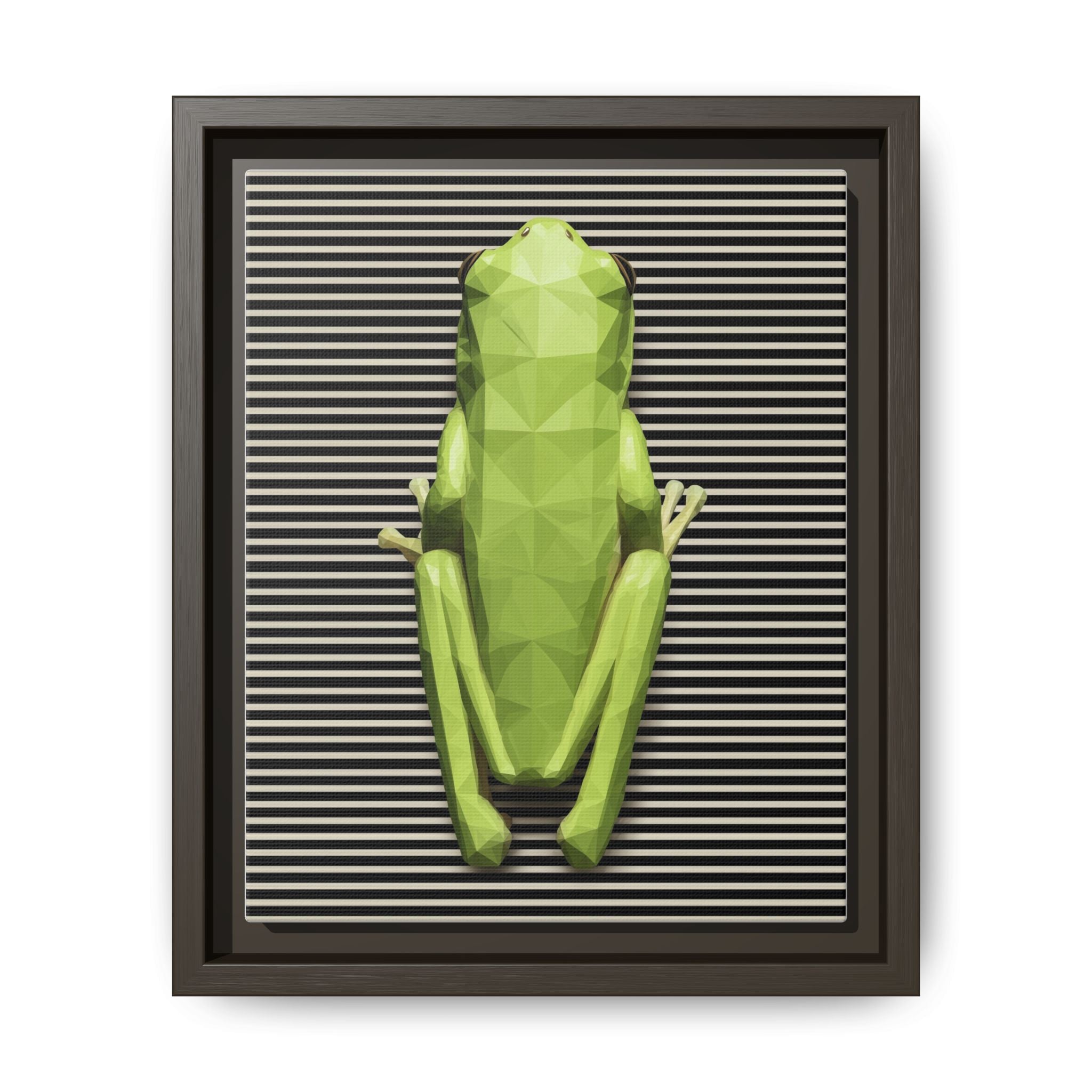 Geometric Frog: Low-Poly Digital Wildlife, Minimalist Angular Design   |    Custom Orders Available