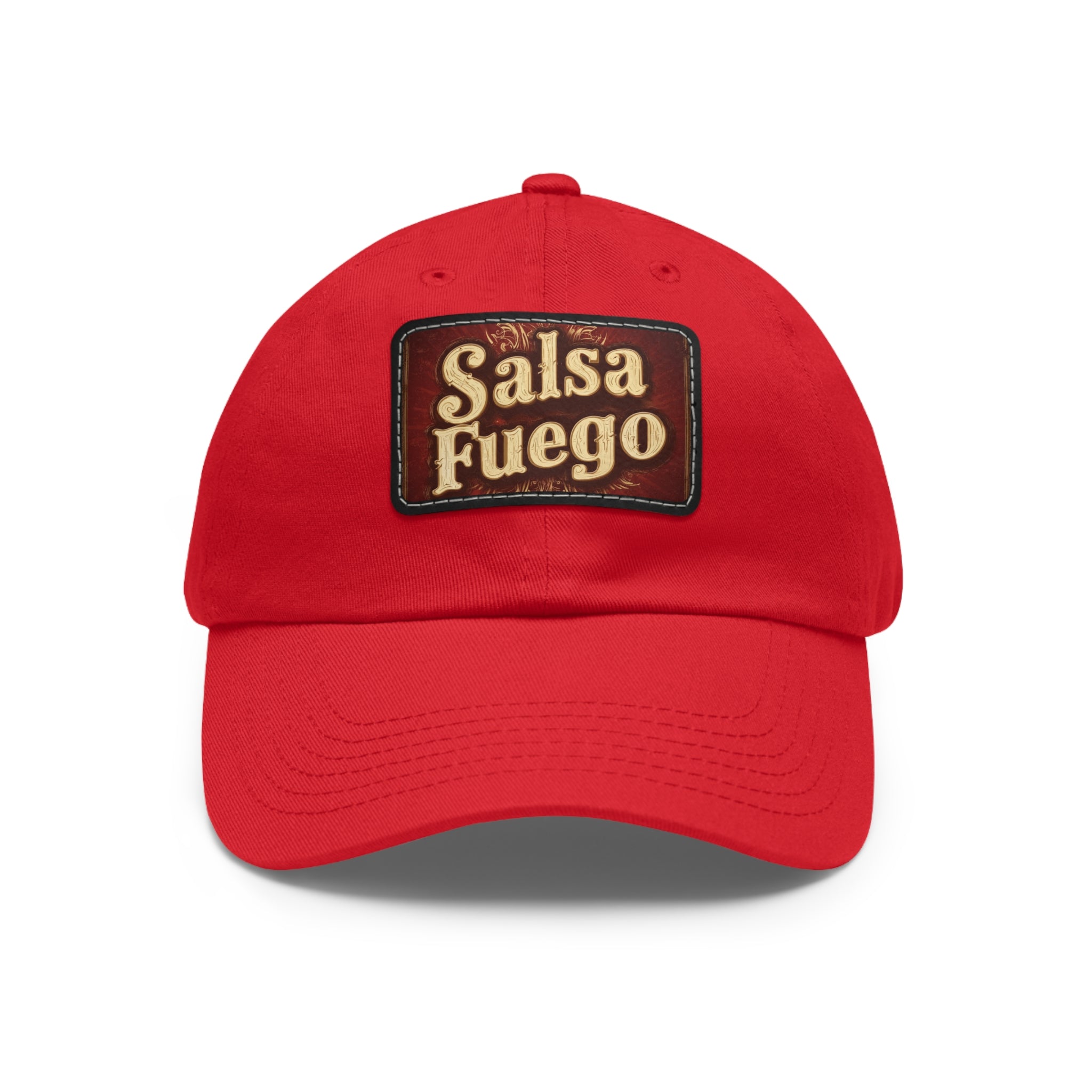 Salsa Fuego Dad Hat with Leather Patch (Rectangle)