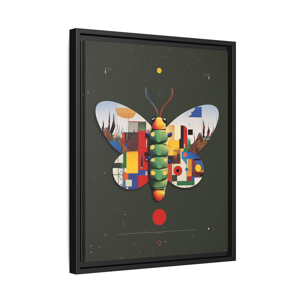 Geometric Butterfly Framed Print : Digital Cubist Interpretation, Modernist Entomological Design   |  Personalized & Custom Orders Available