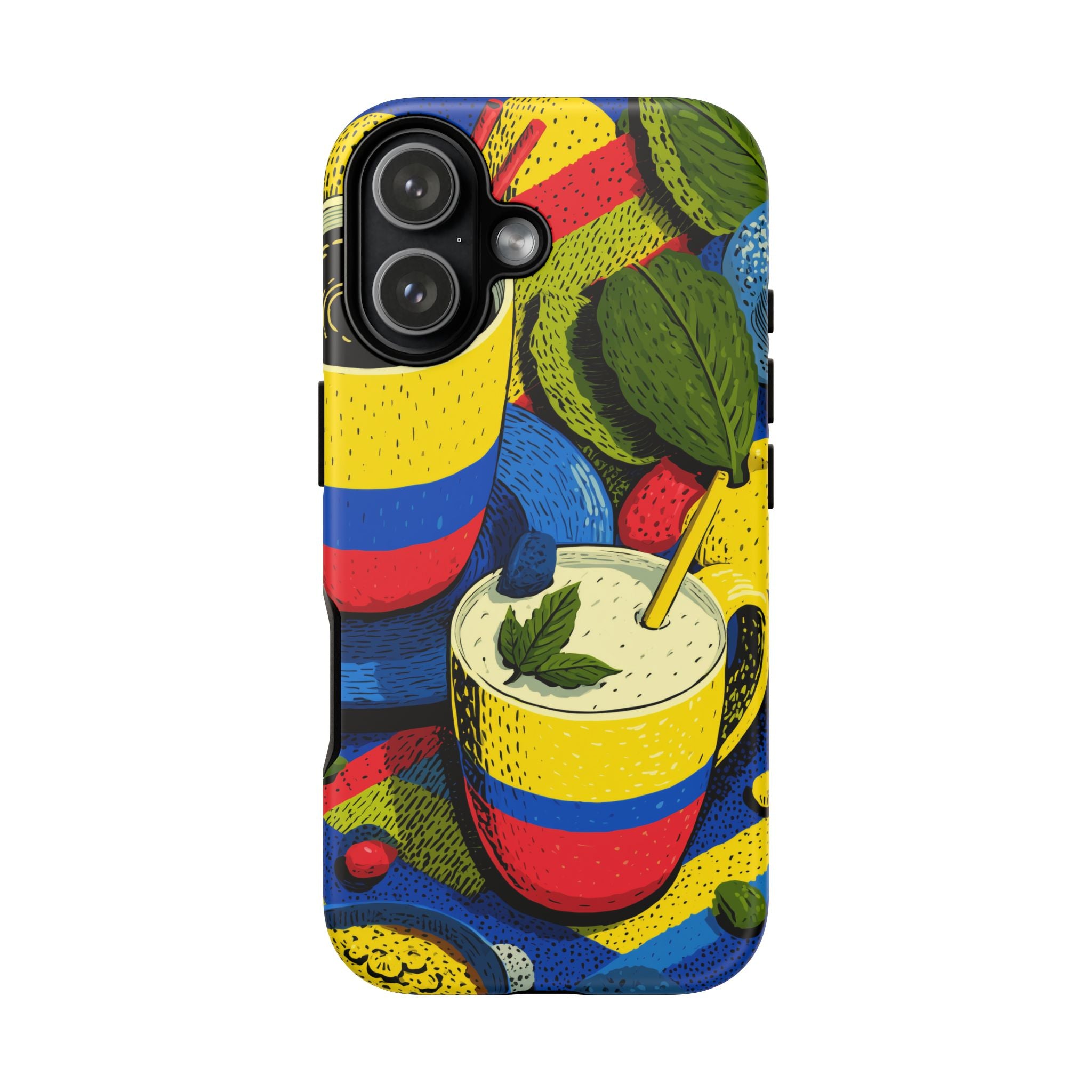 Vibrant Phone Case for Tough Cases | Colorful Colombian Art, Unique Gift, Trendy Accessory, Summer Style, Festival Must-Have