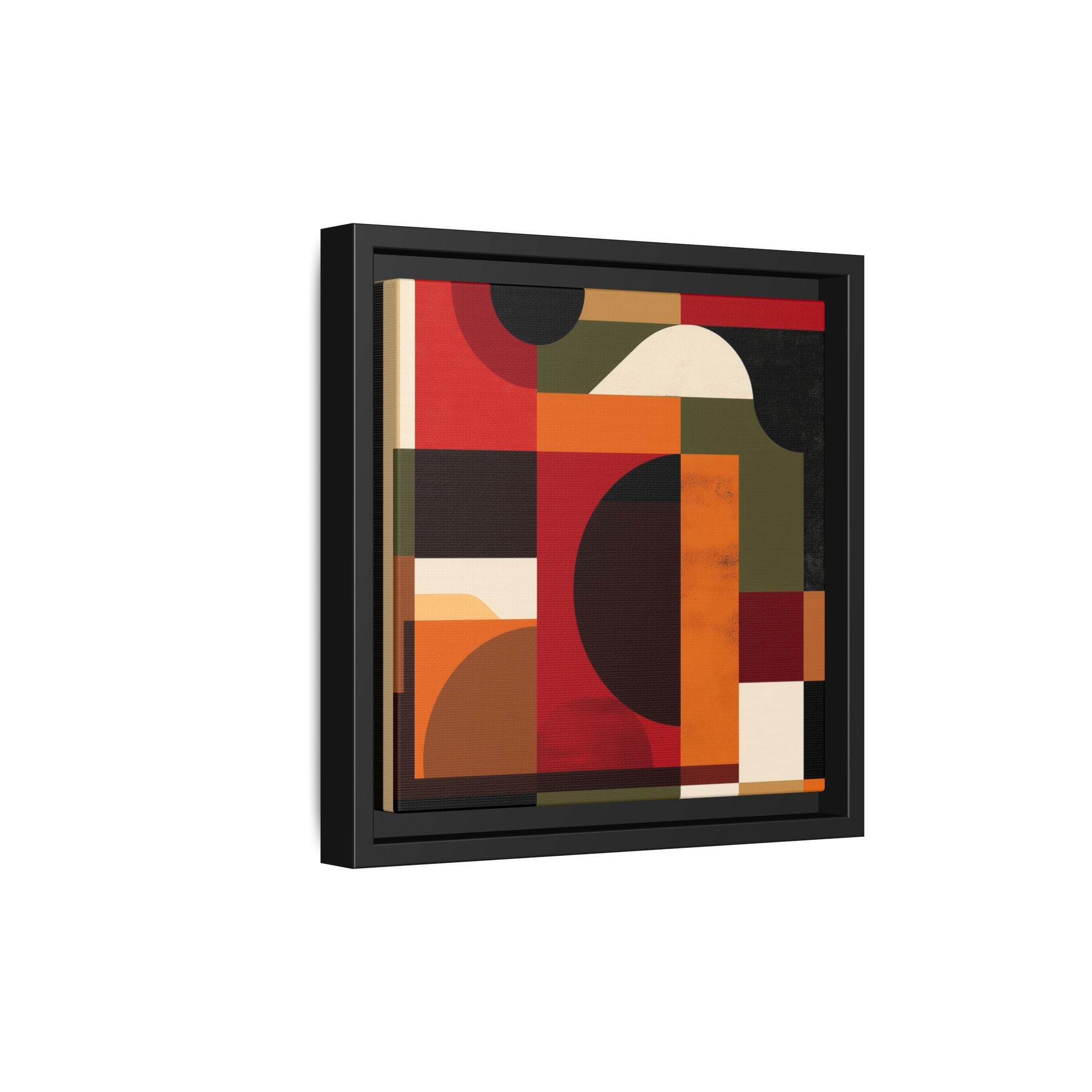 Geometric Convergence: Abstract Bauhaus Design, Constructivist Color Blocks, Architectural Art Composition   |   Custom Orders Accepted