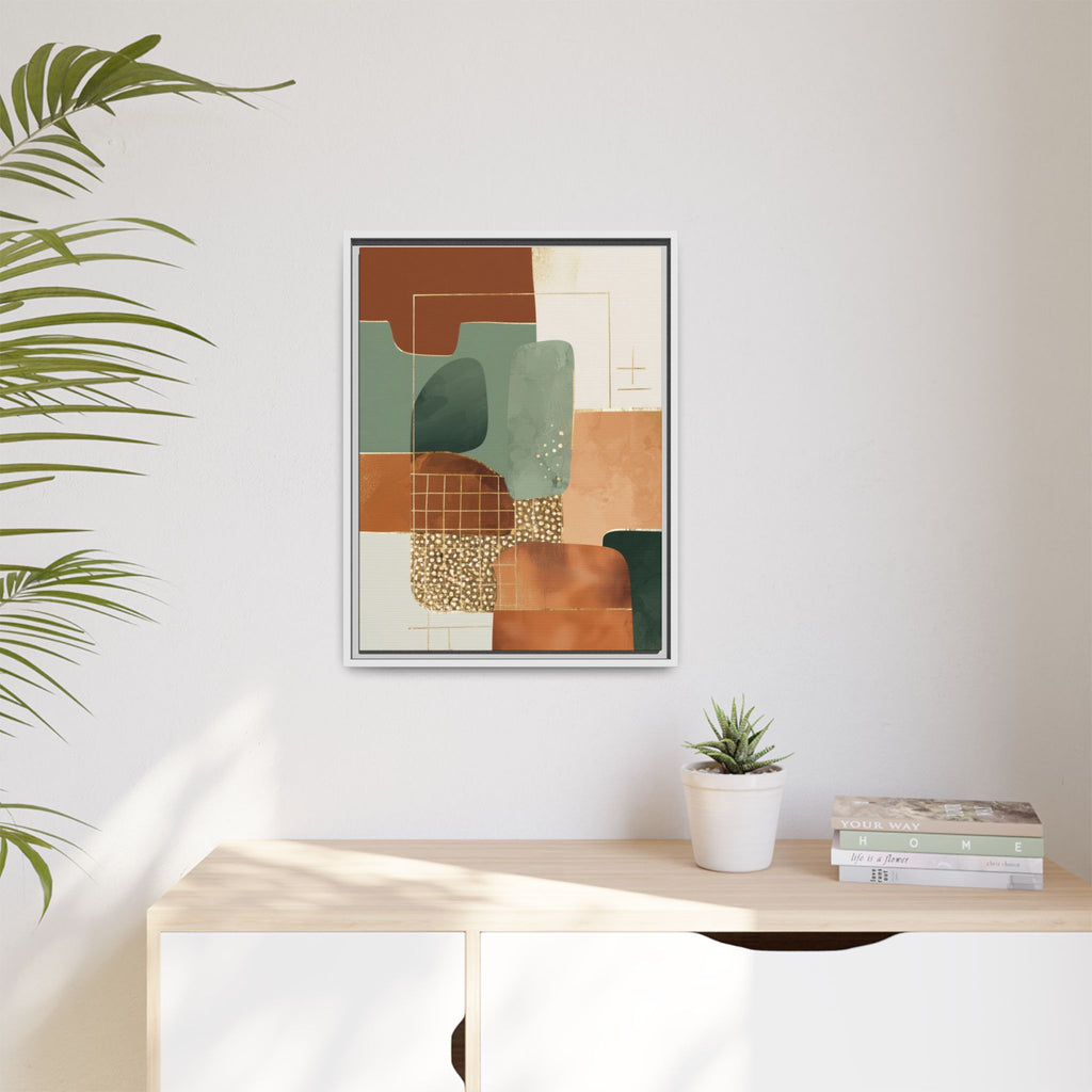 Geometric Harmony: Abstract Minimalist Art, Mid-Century Modern Design, Organic Shapes Composition   |   Custom Orders Accepted