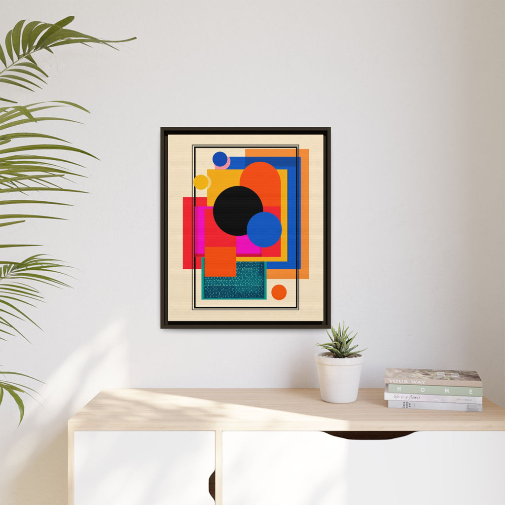 Geometric Harmony: Abstract Color Blocks, Mid-Century Modern Design, Minimalist Art Composition   |   Custom Orders Accepted