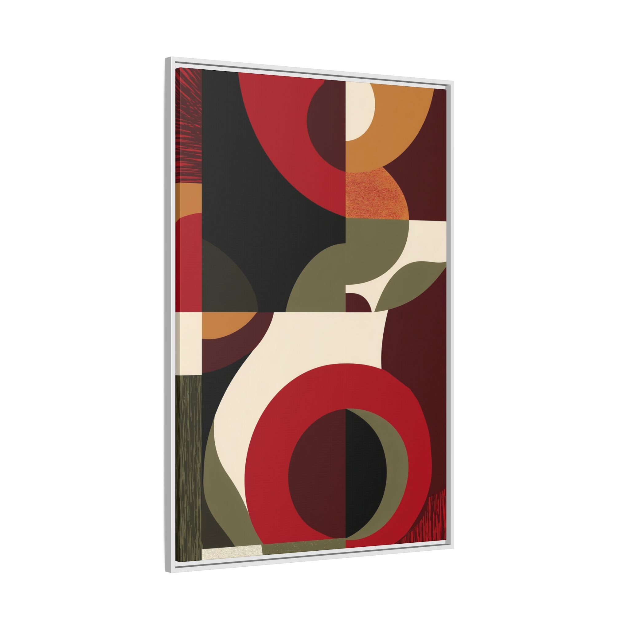 Geometric Intersections: Mid-Century Modern Design, Abstract Architectural Composition, Rhythmic Curved Forms   |   Custom Orders Accepted