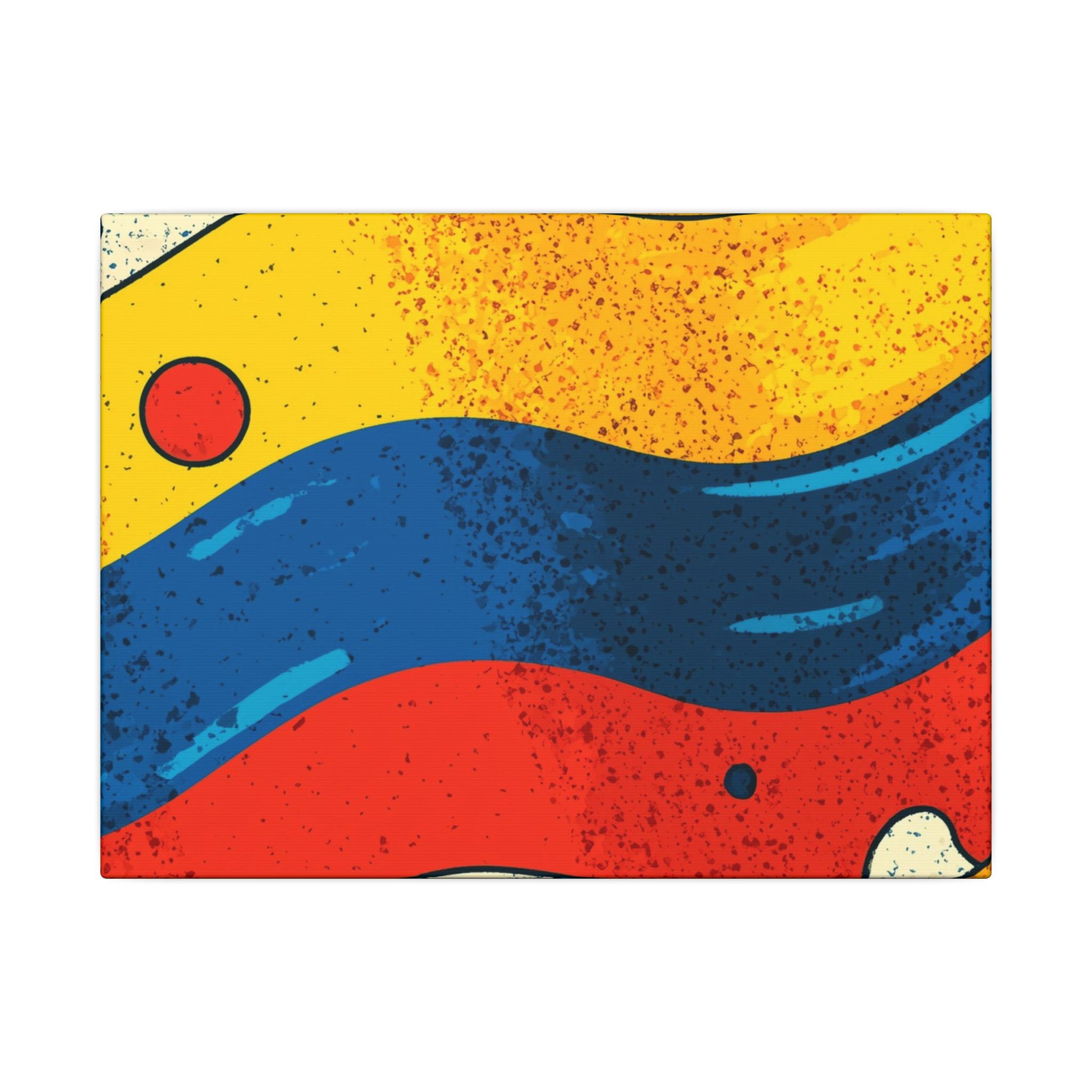 Fluid Dynamics: Retro Abstract Shapes, Mid-Century Modern Motion, Geometric Color Waves   |   Custom Orders Accepted